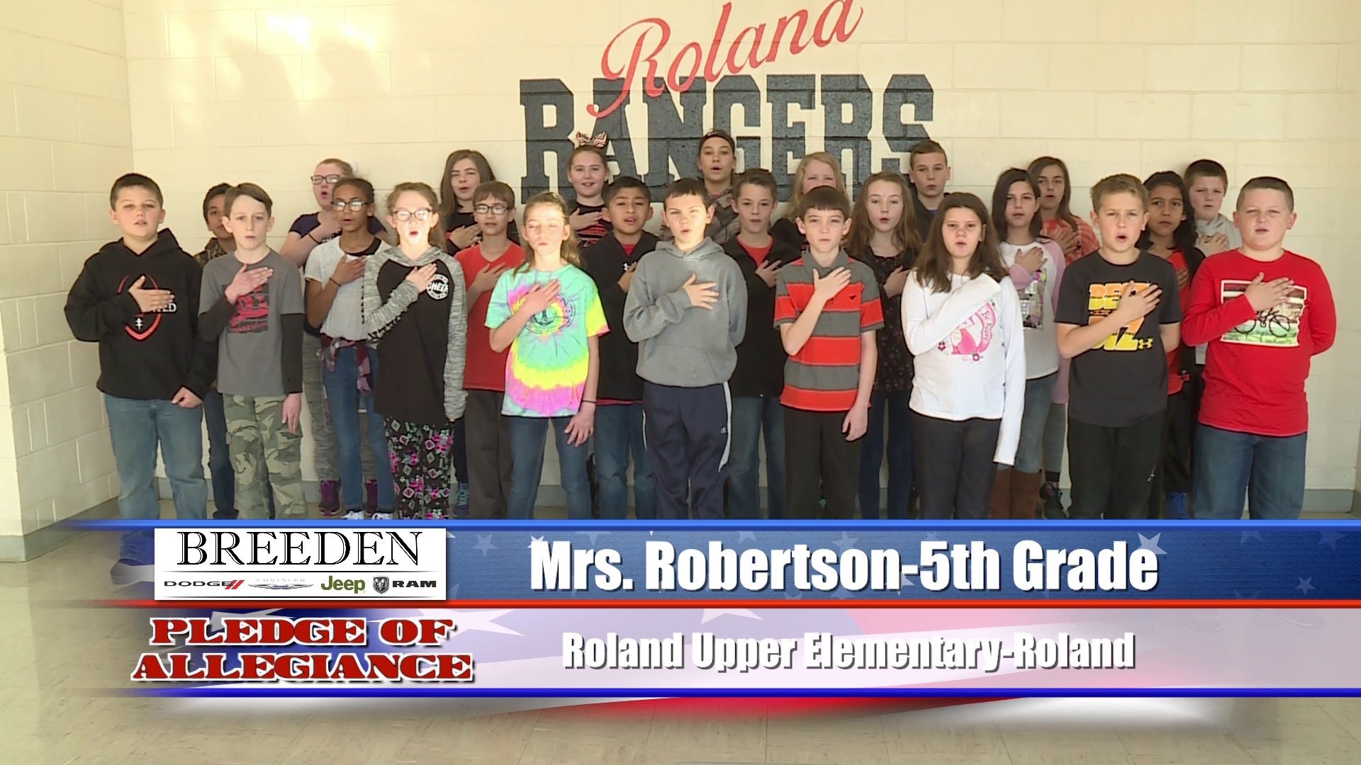 Mrs. Robertson  5th Grade  Roland Upper Elementary  Roland