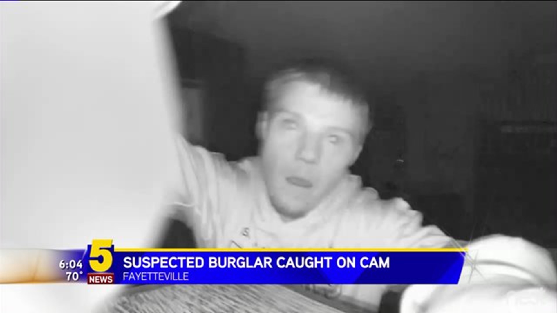 Suspected Burglar Caught On Camera