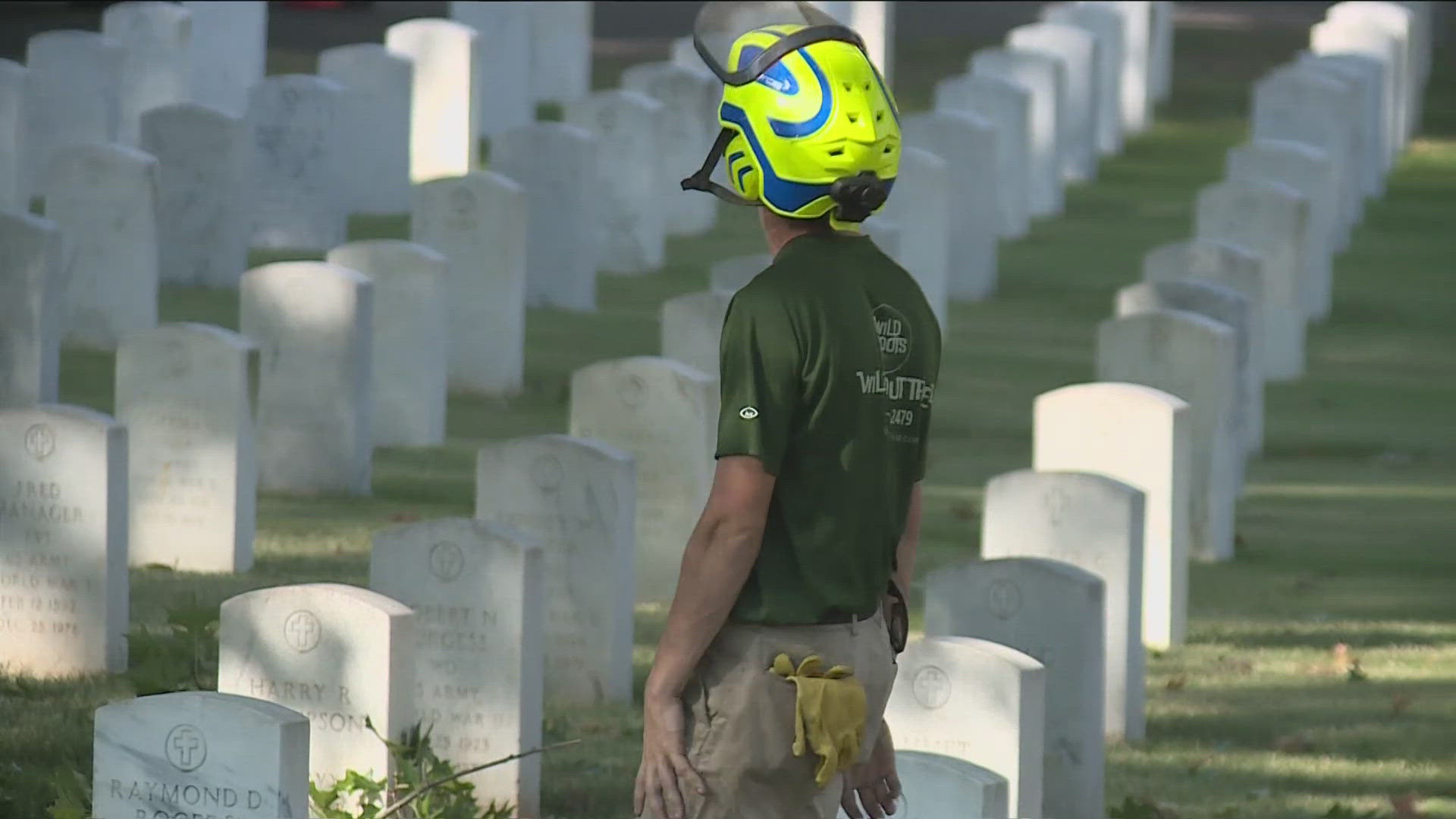 More than 4,000 people across the country came together today donating a full day of lawn and tree care at veteran hospitals, homes, and cemeteries.