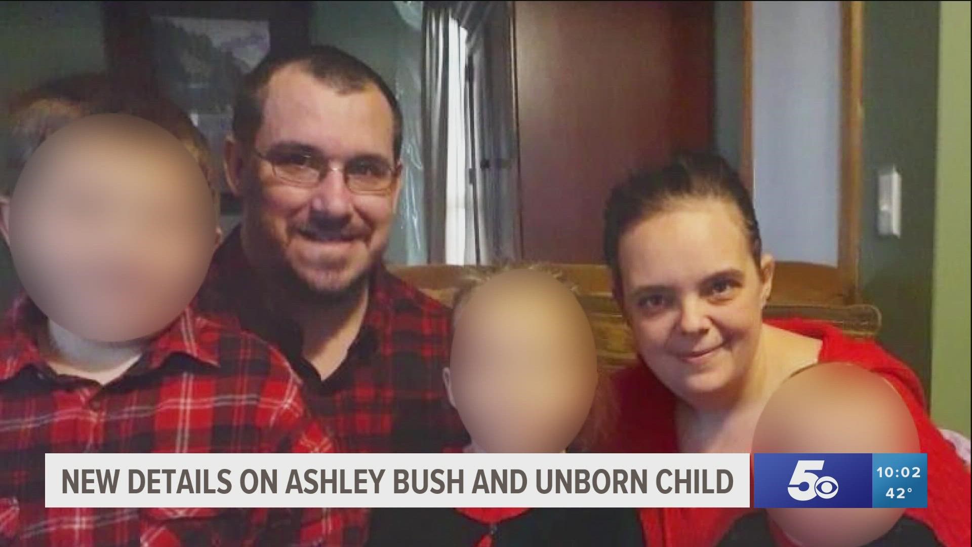 New details have been released of the accused kidnapping and murder of pregnant mother of four, Ashley Bush.
