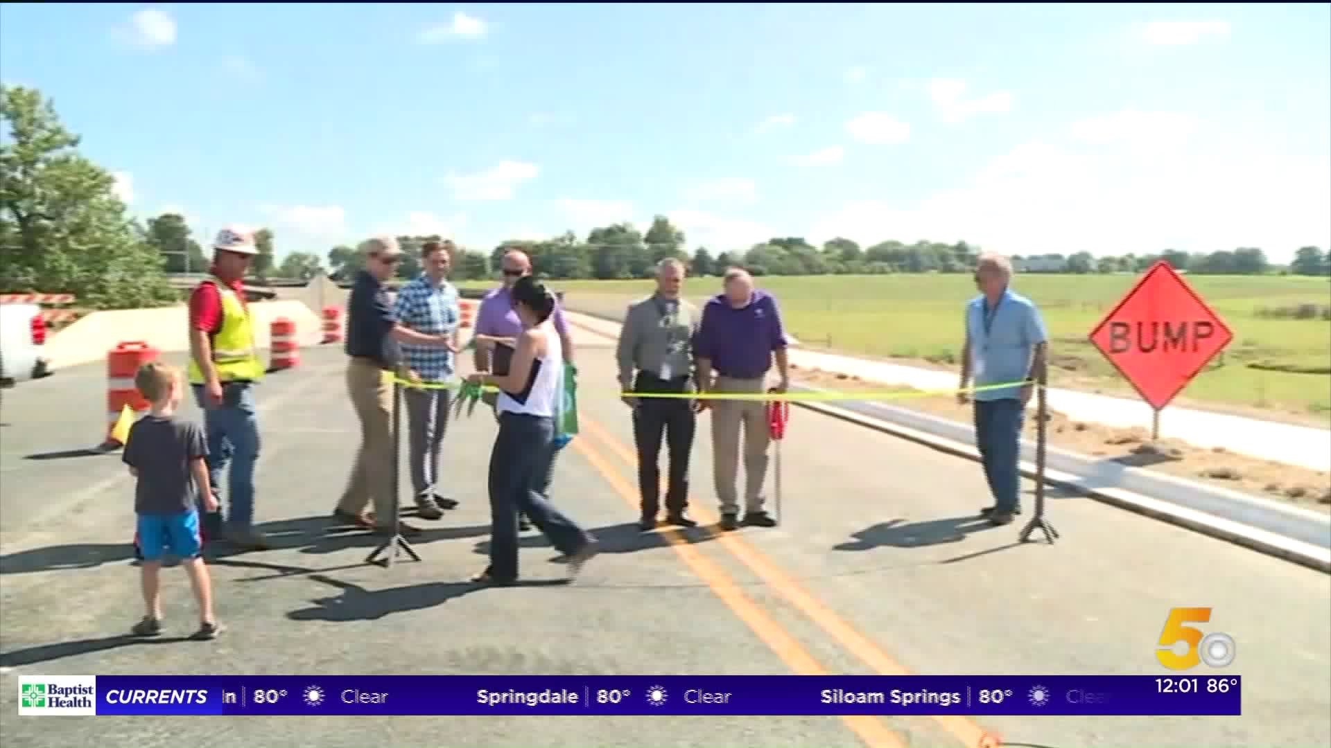 AIRCHECK NOON NEWS KFSM TUESDAYFayetteville Opens Two New Lanes In Rupple Road Improvements