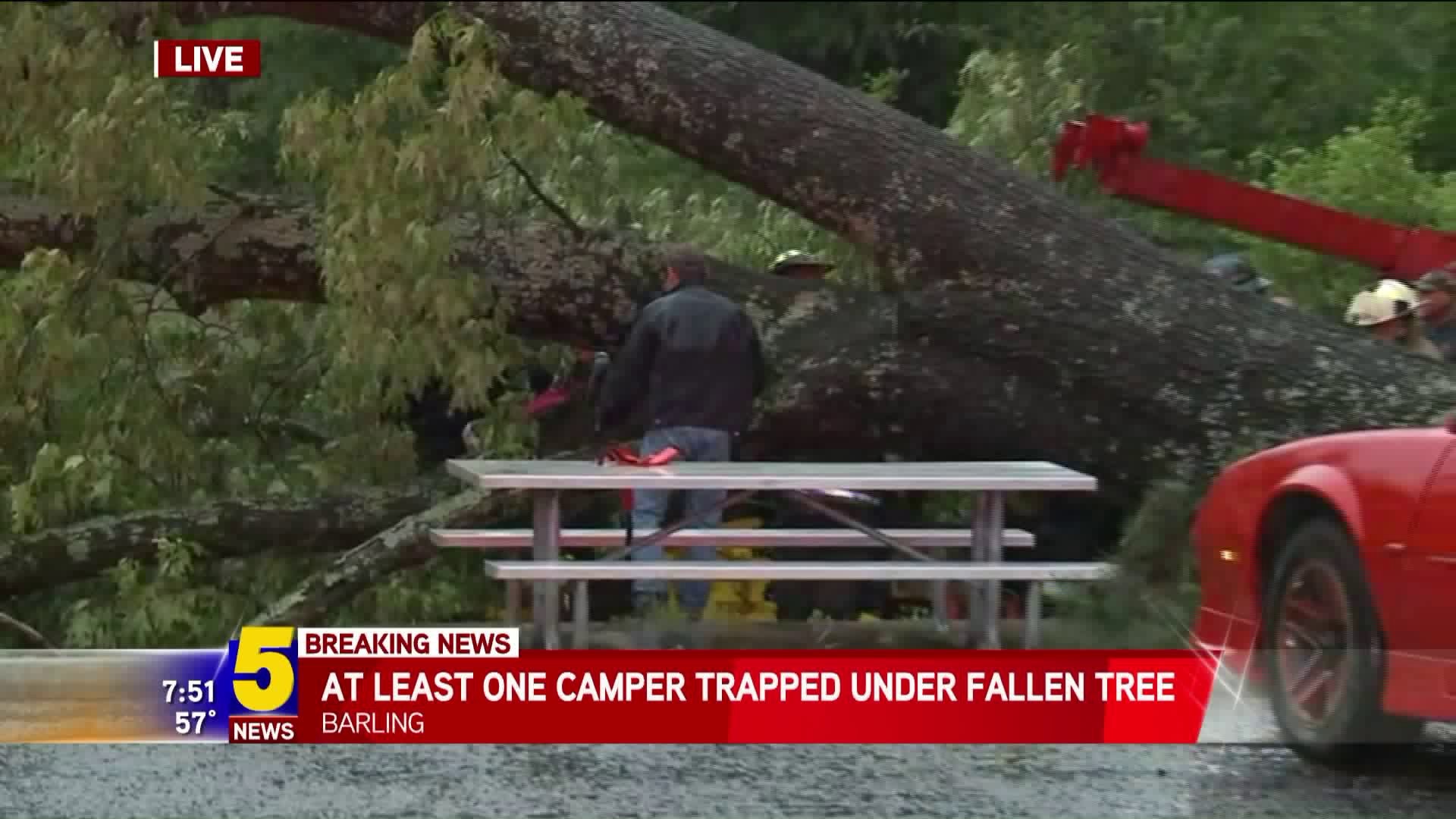 Camper Trapped At Springhill Park
