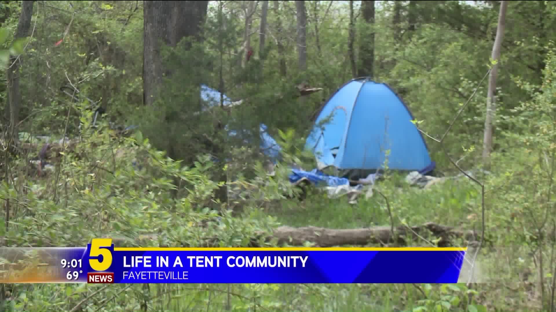 Life In A Tent Community