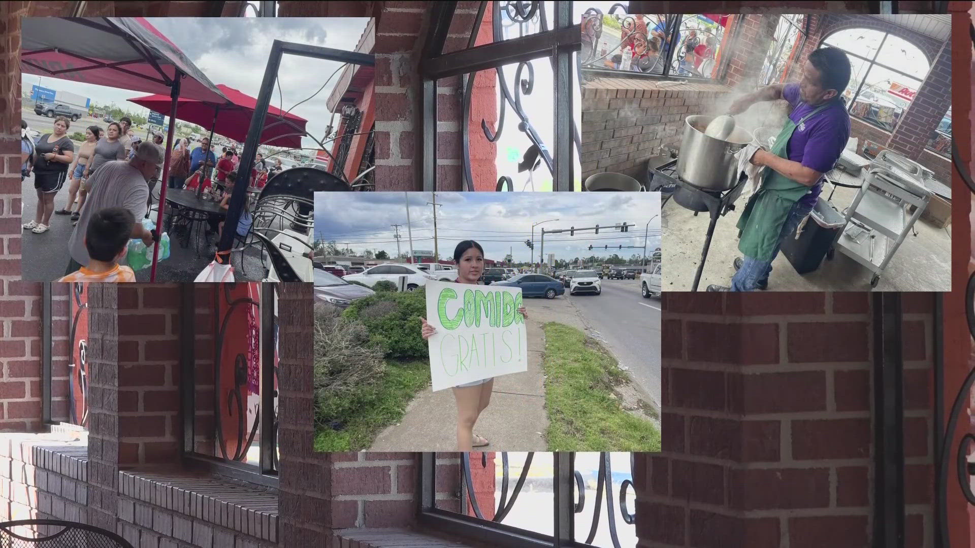 Acambaro lost its sign, gas, and air conditioning from the storms. Despite the odds against them, the family-owned restaurant served their suffering community.