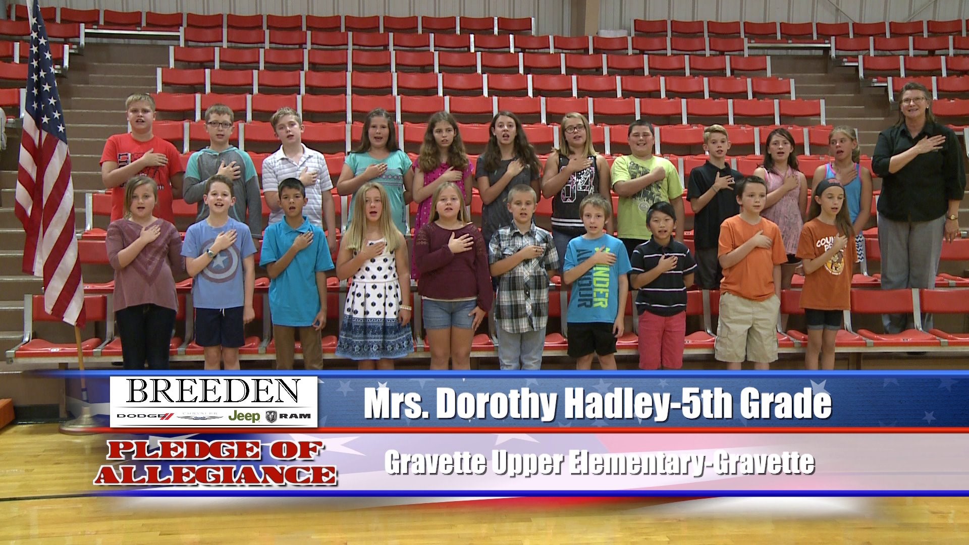 Mrs. Dorothy Hadley  5th Grade  Gravette Upper Elementary  Gravette