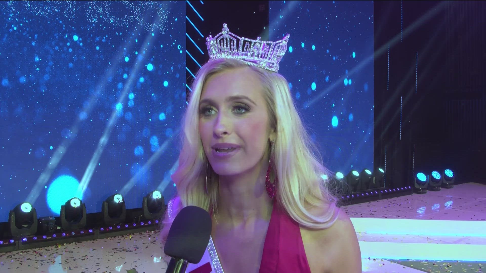 And as of Sunday night, she's the first ever and only active duty officer to compete and win Miss America.