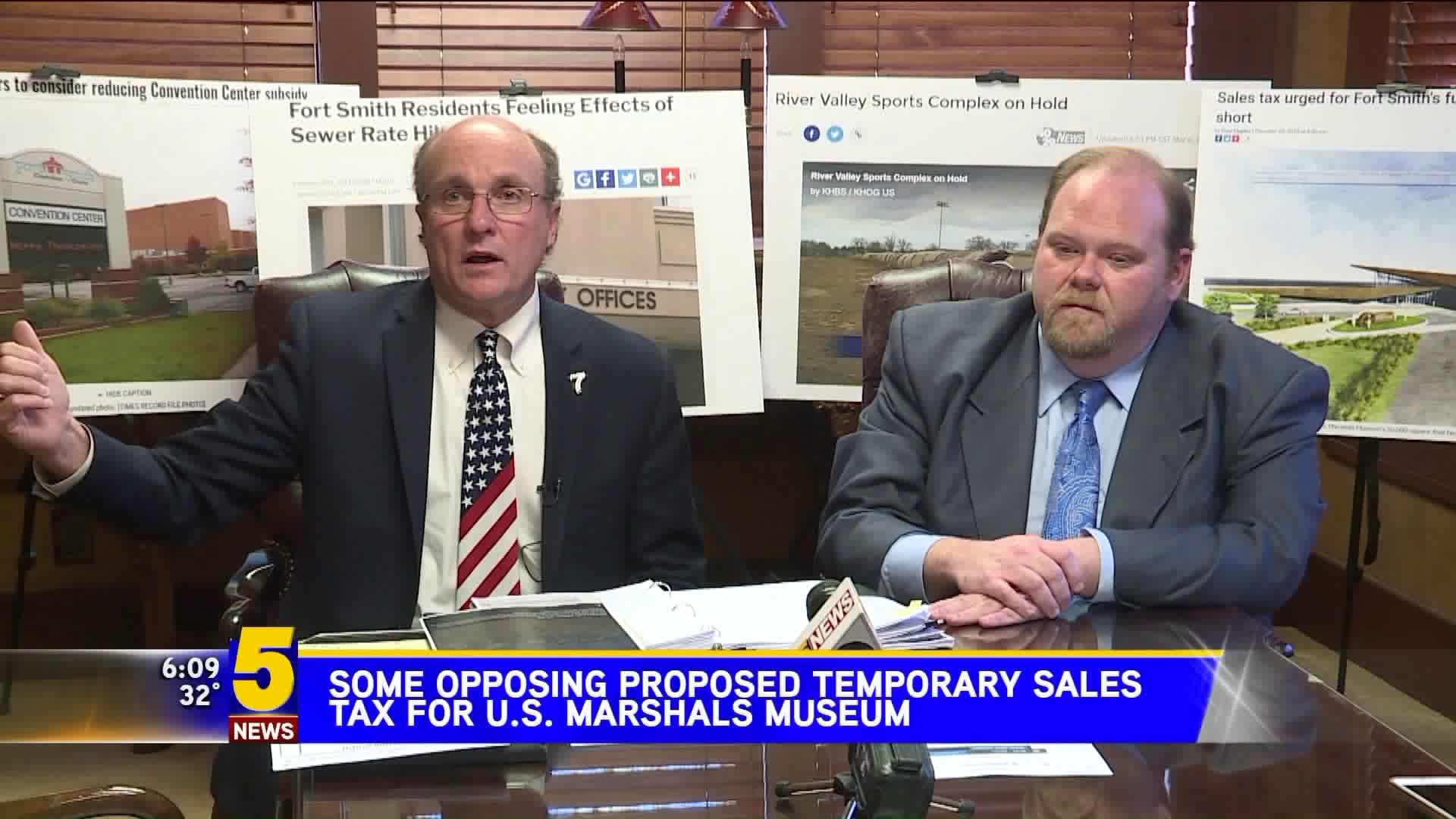 Opposition To Temporary Sales Tax Hike For U.S. Marshals Museum