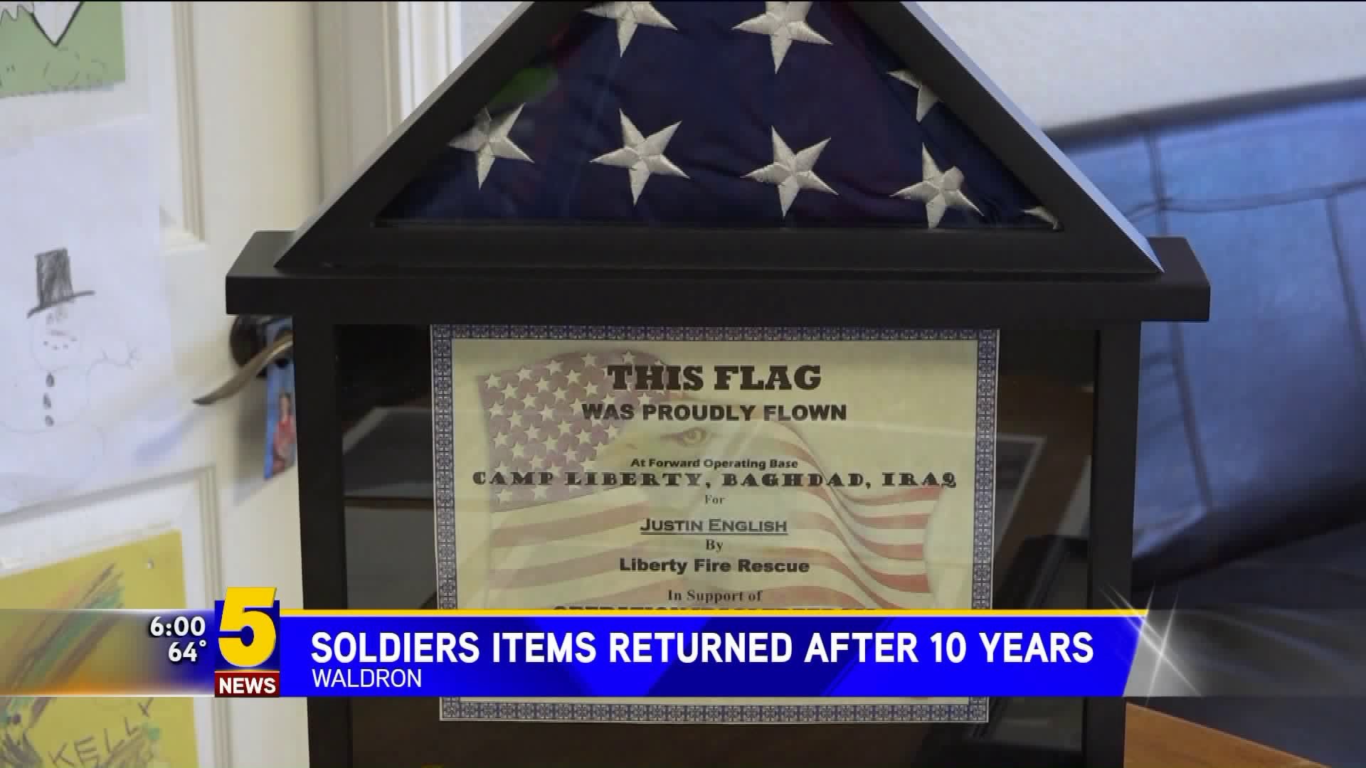 Items Returned 10 Years After Death