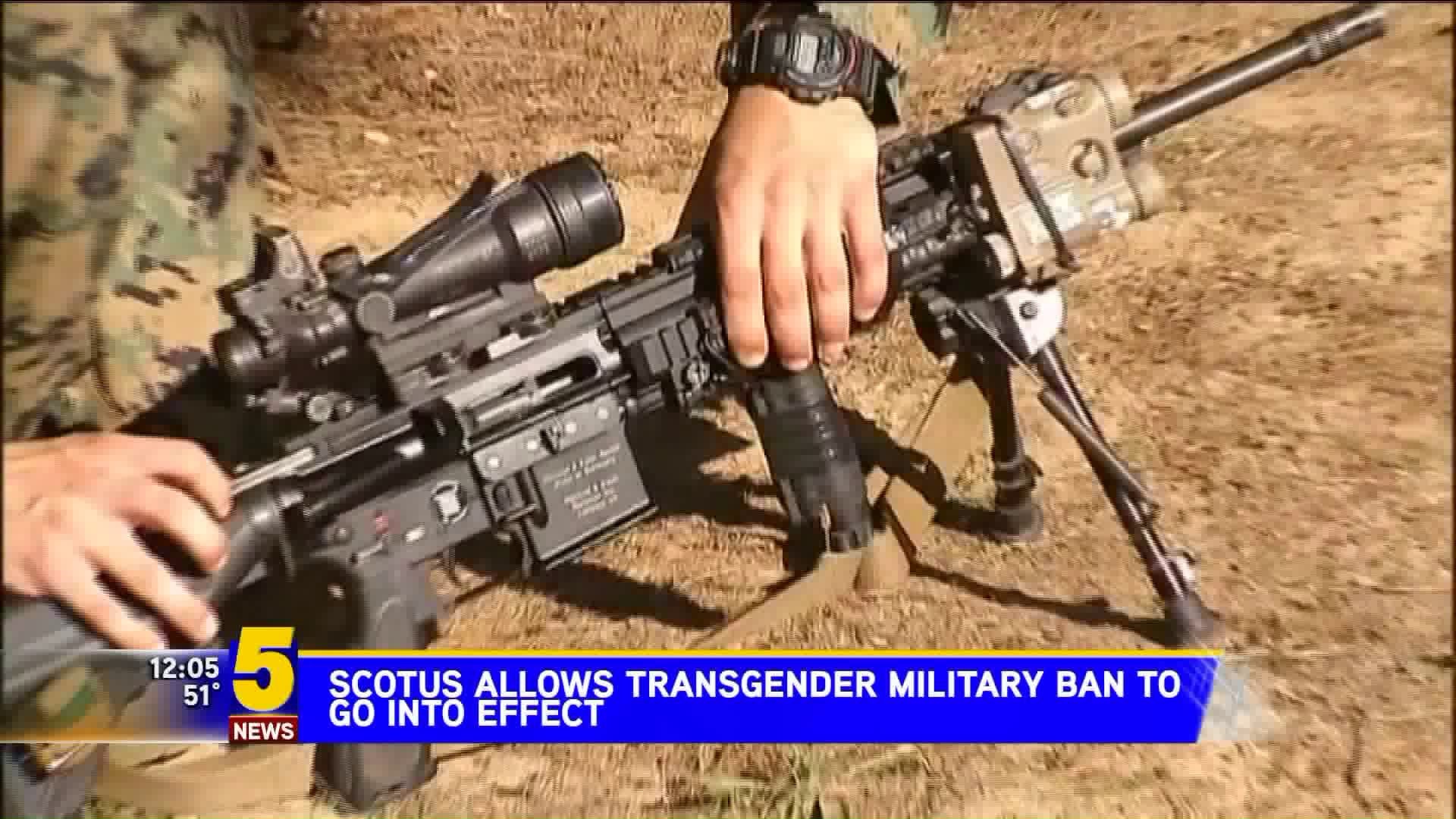 Supreme Court Allows Trump`s Transgender Military Ban To Go Into Effect