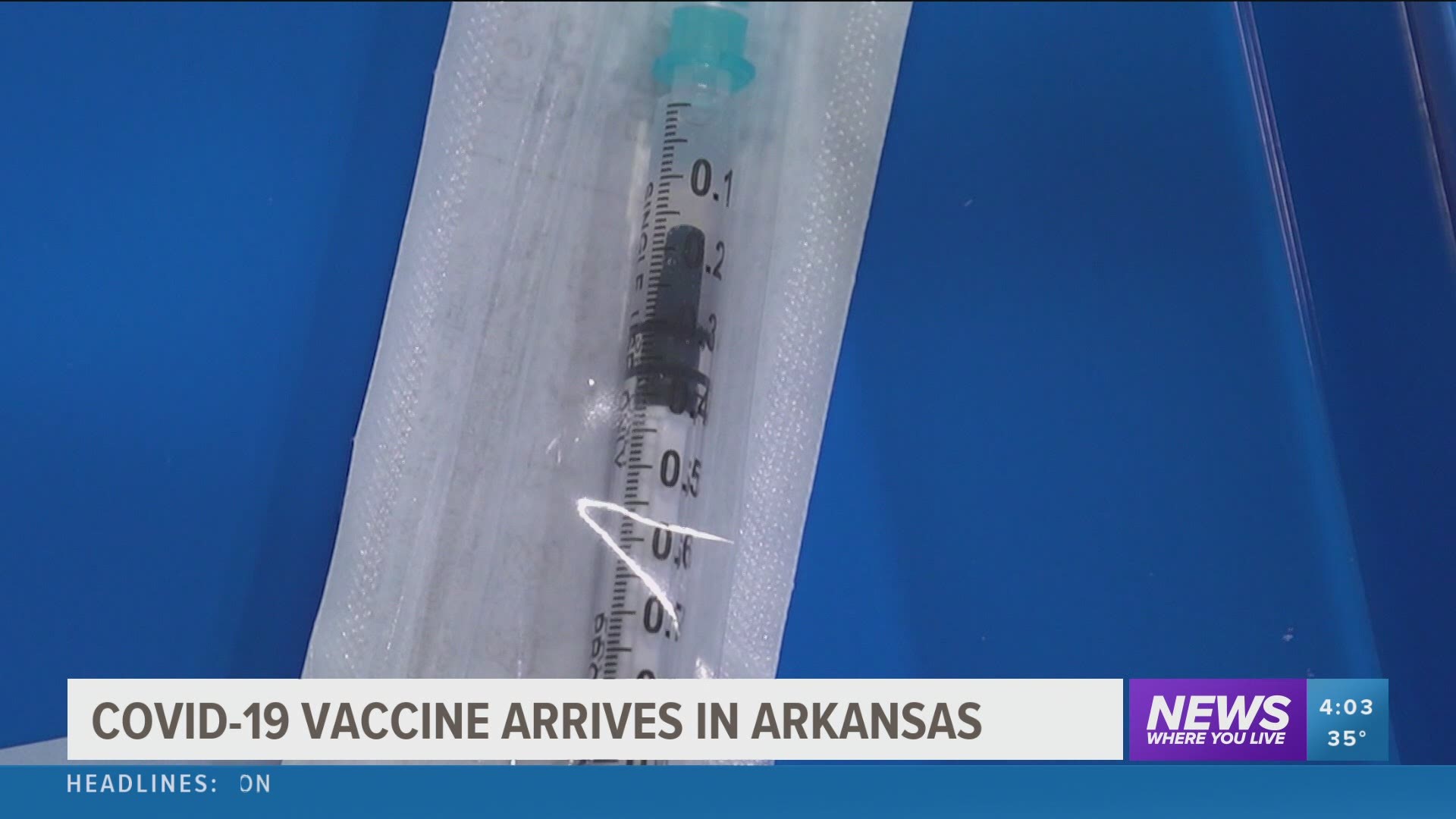 COVID-19 vaccine arrives in Arkansas