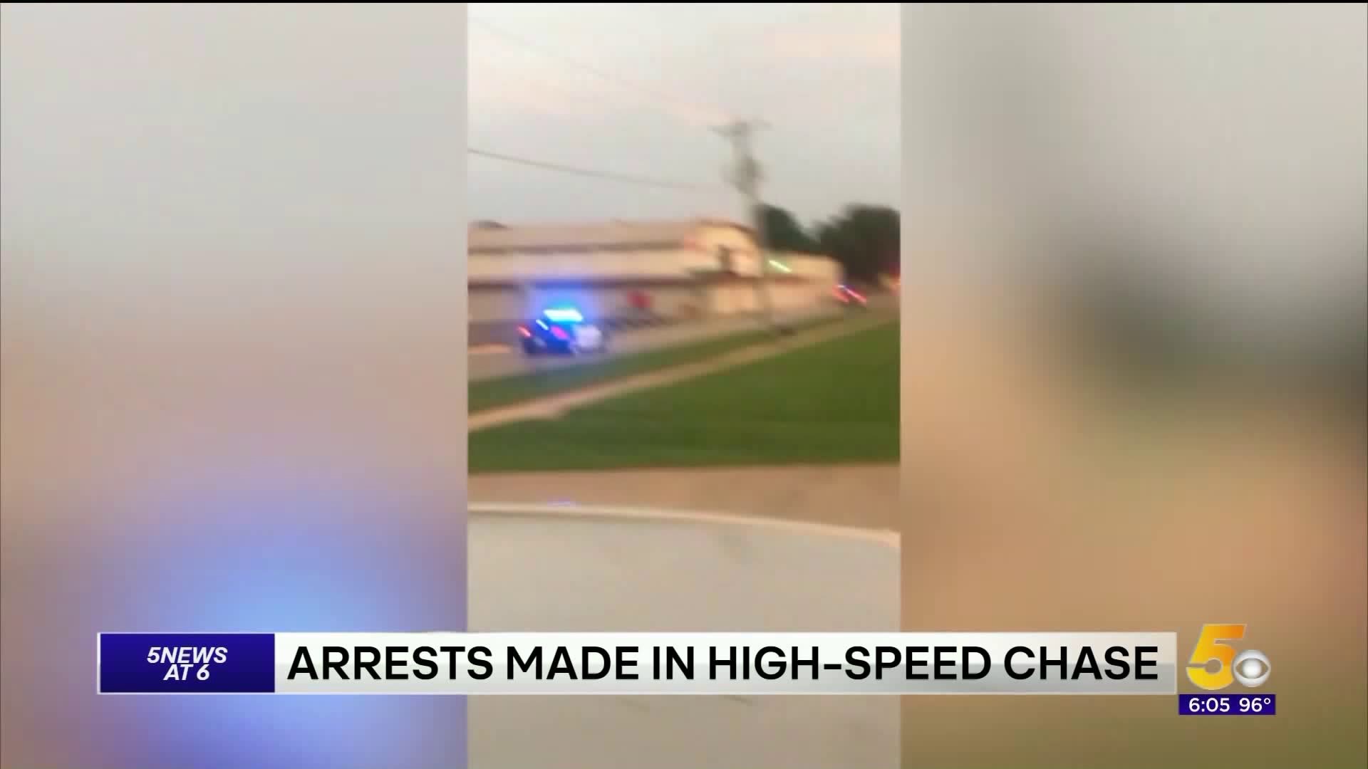 Arrests Made in High Speed Chase