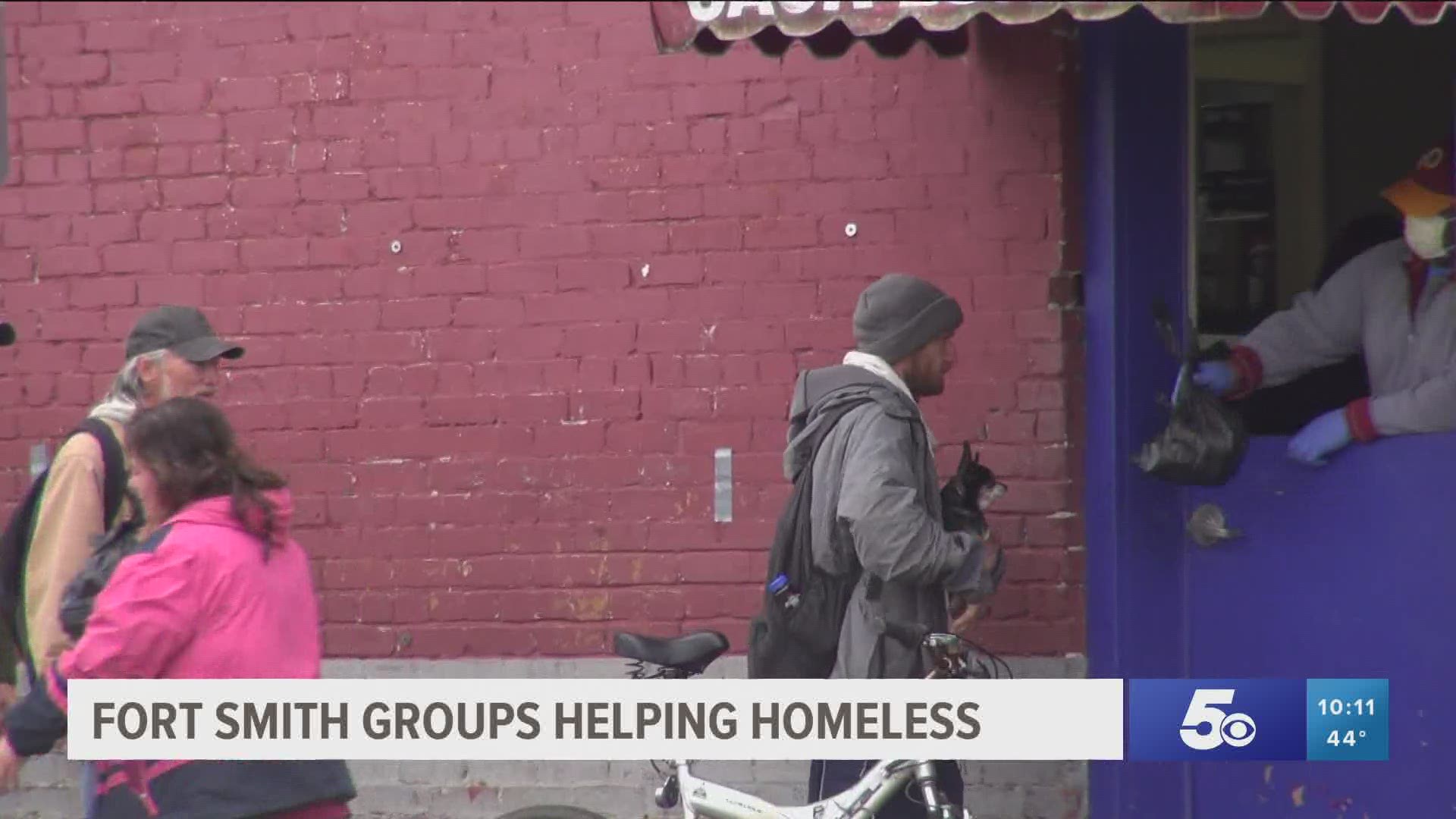 Fort Smith groups are stepping up to help the Fort Smith homeless community during the coronavirus pandemic.