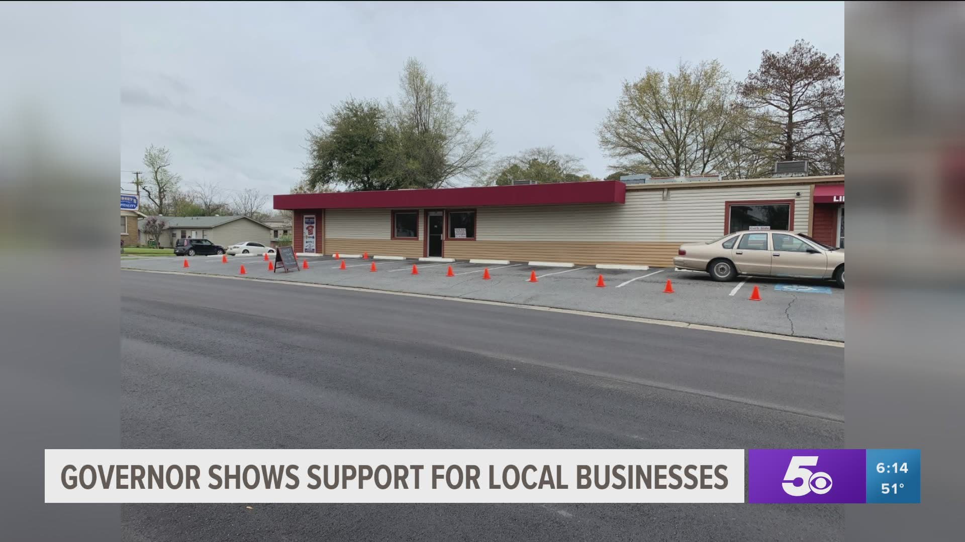 Governor shows support for local businesses