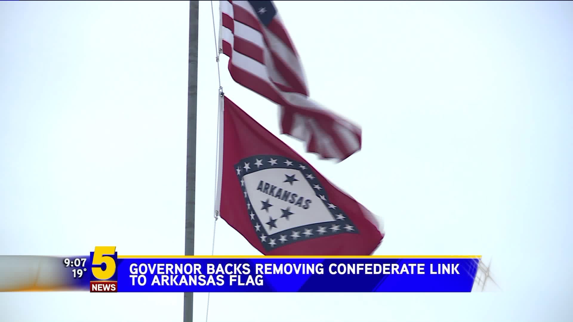 Governor Backs Removing Confederate Link To Arkansas Flag