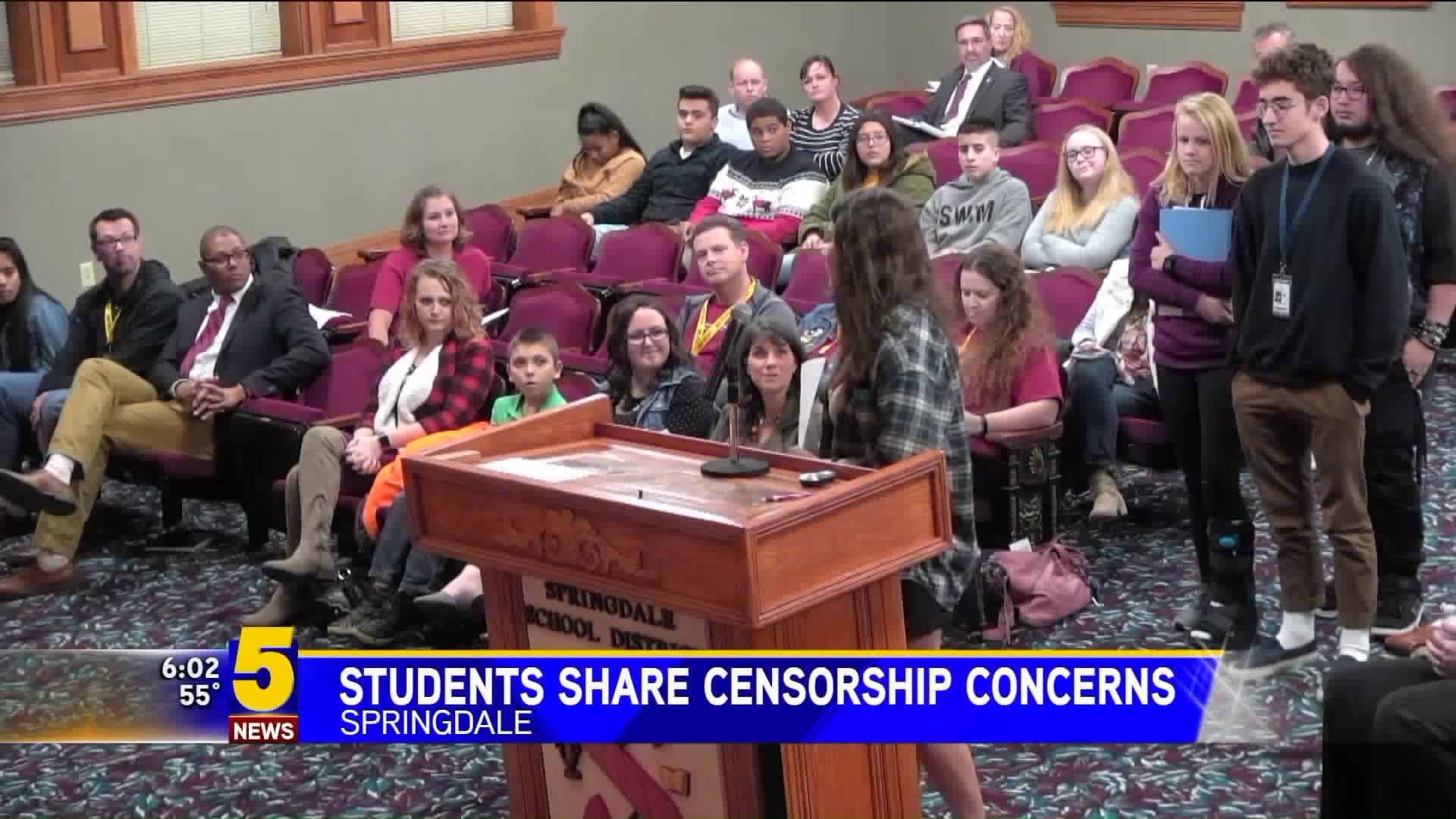 Students Share Censorship Concers For High School Newspaper