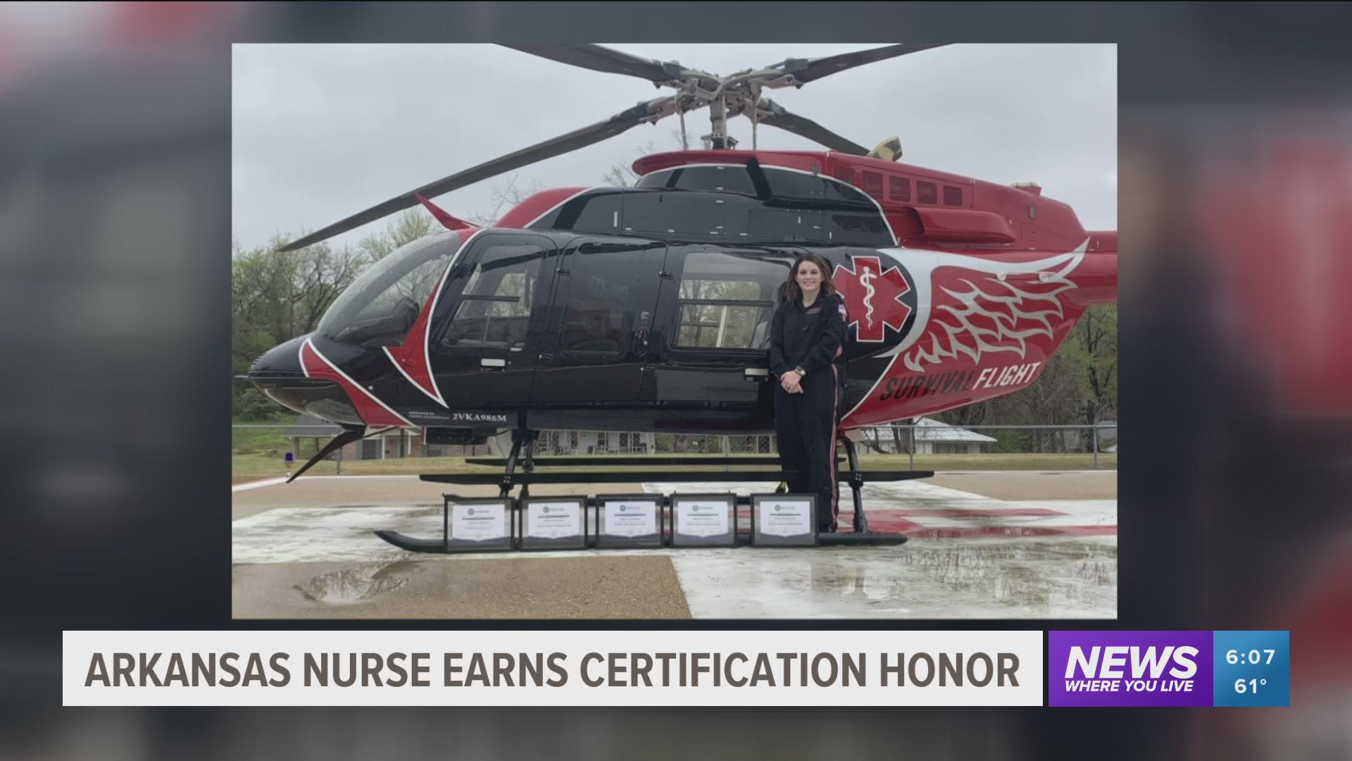 Haley Passafiume just earned five board certified emergency nurse certificates and she’s the only one in Arkansas who has them all.