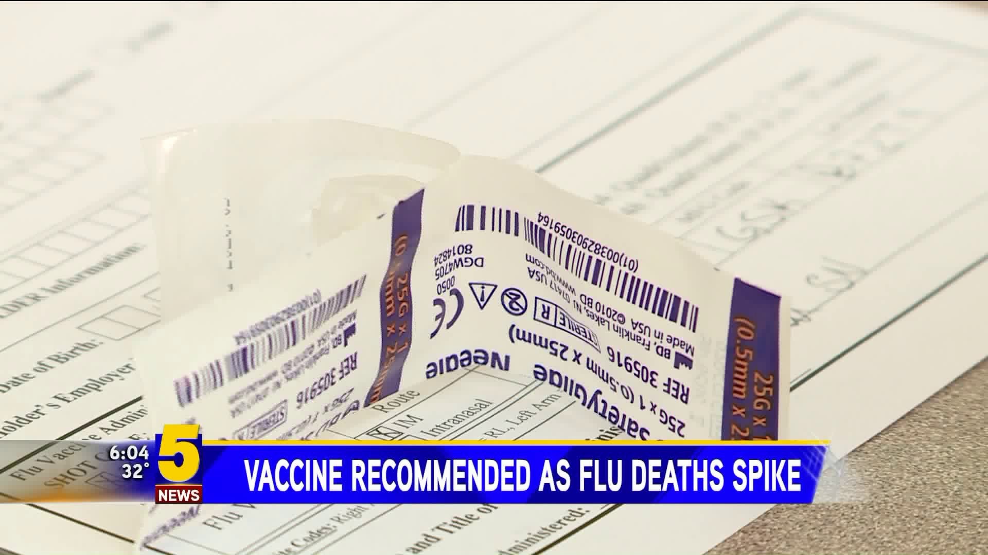 Vaccine Recommended as Flu Deaths Spike