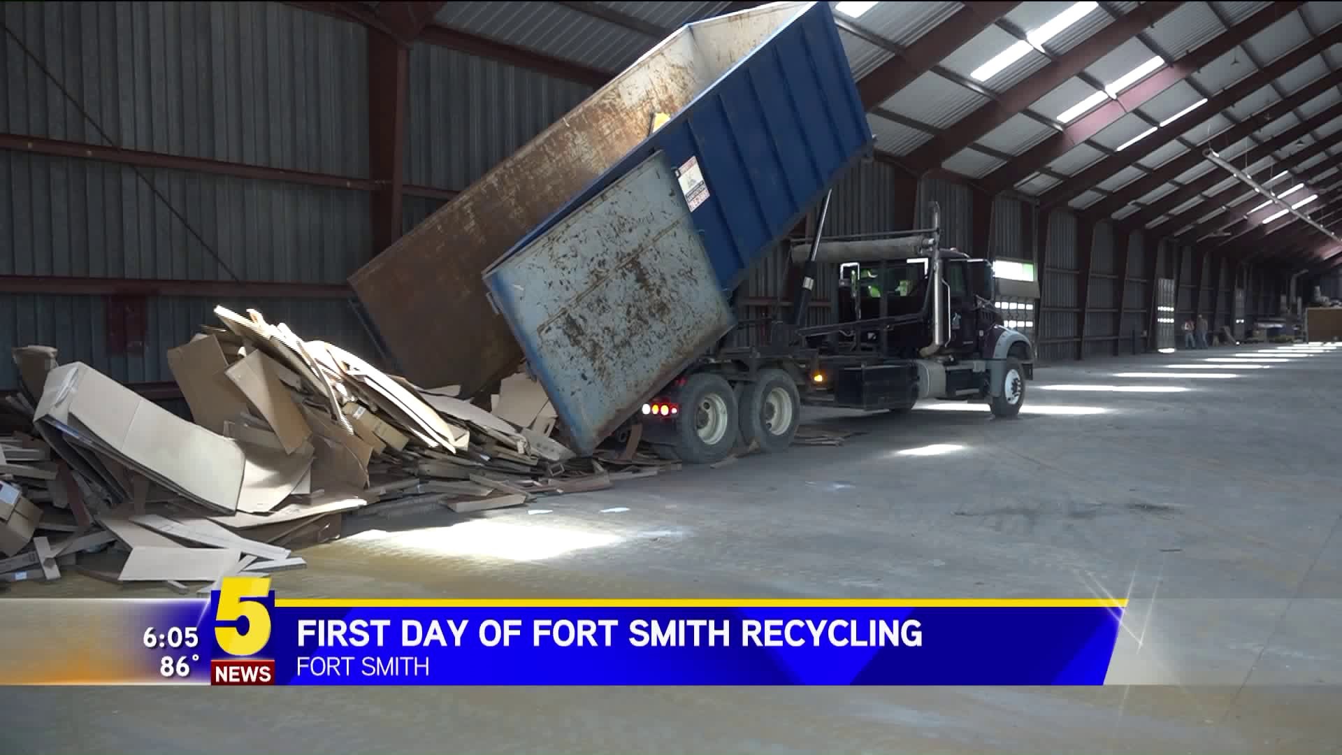 First Day Of Fort Smith Recycling