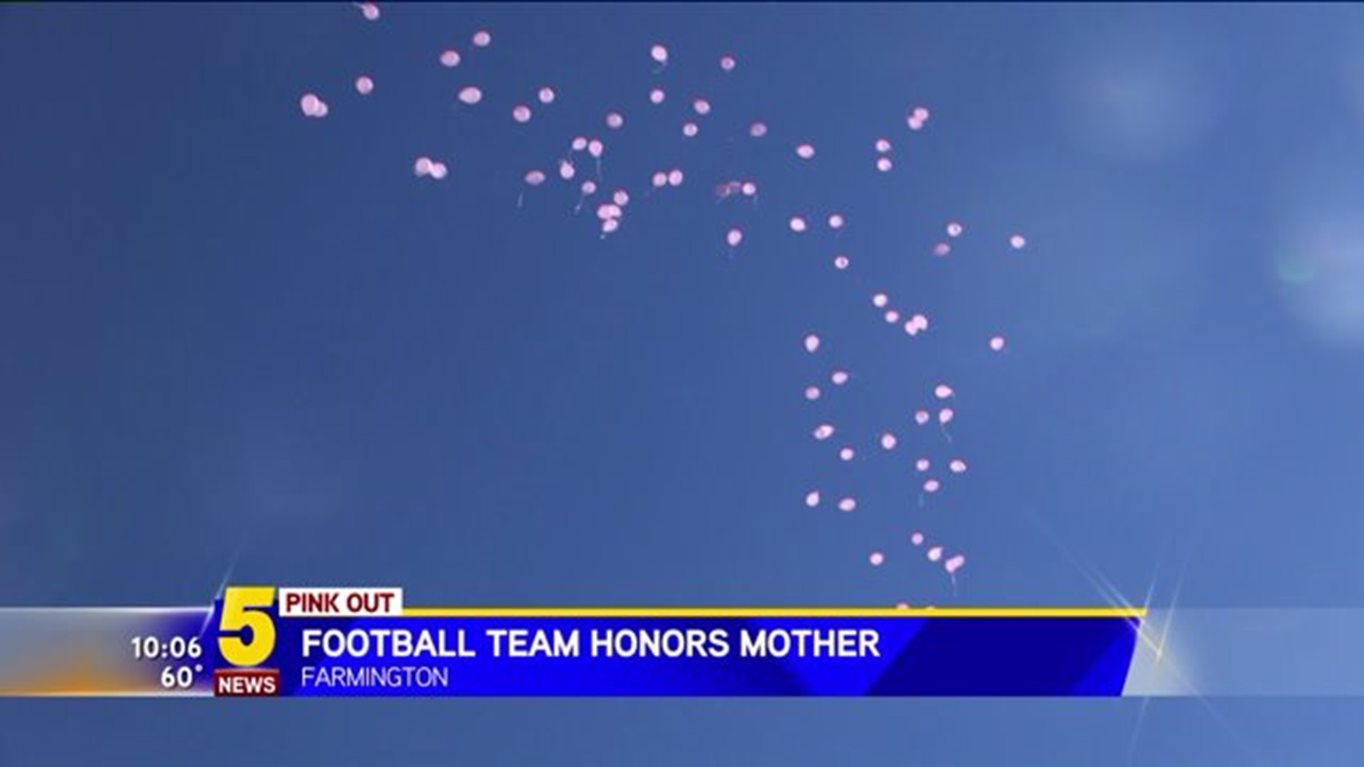 Football Team Honors Mother With Breast Cancer