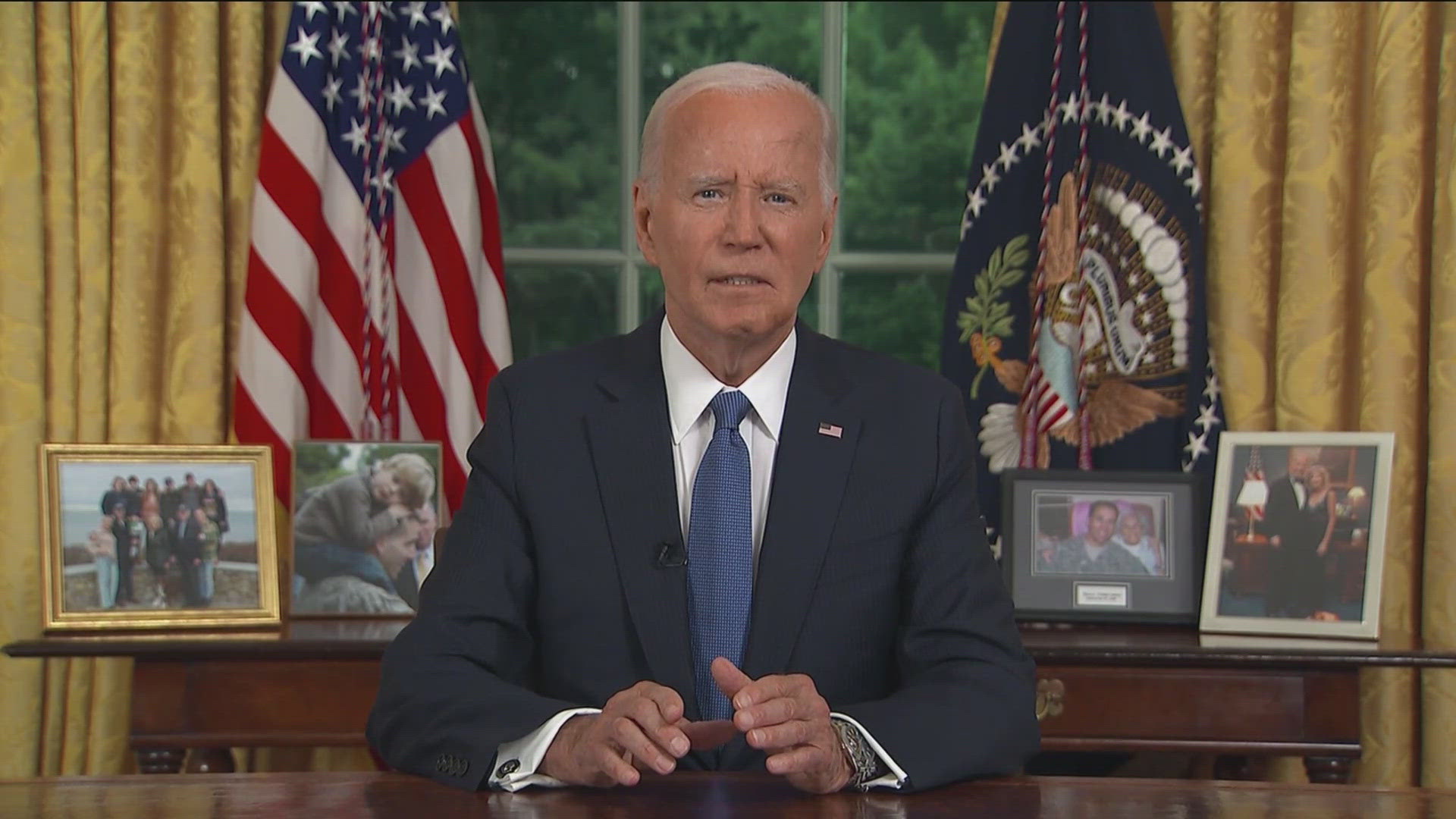 Biden spoke out about his decision to step down from the 2024 Presidential Race saying it's time to pass the torch.