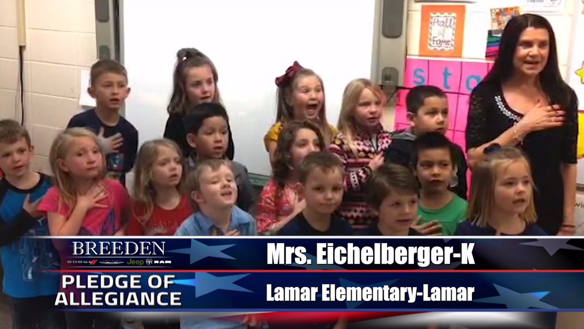 Mrs. Eichelberger  K Lamar Elementary, Lamar