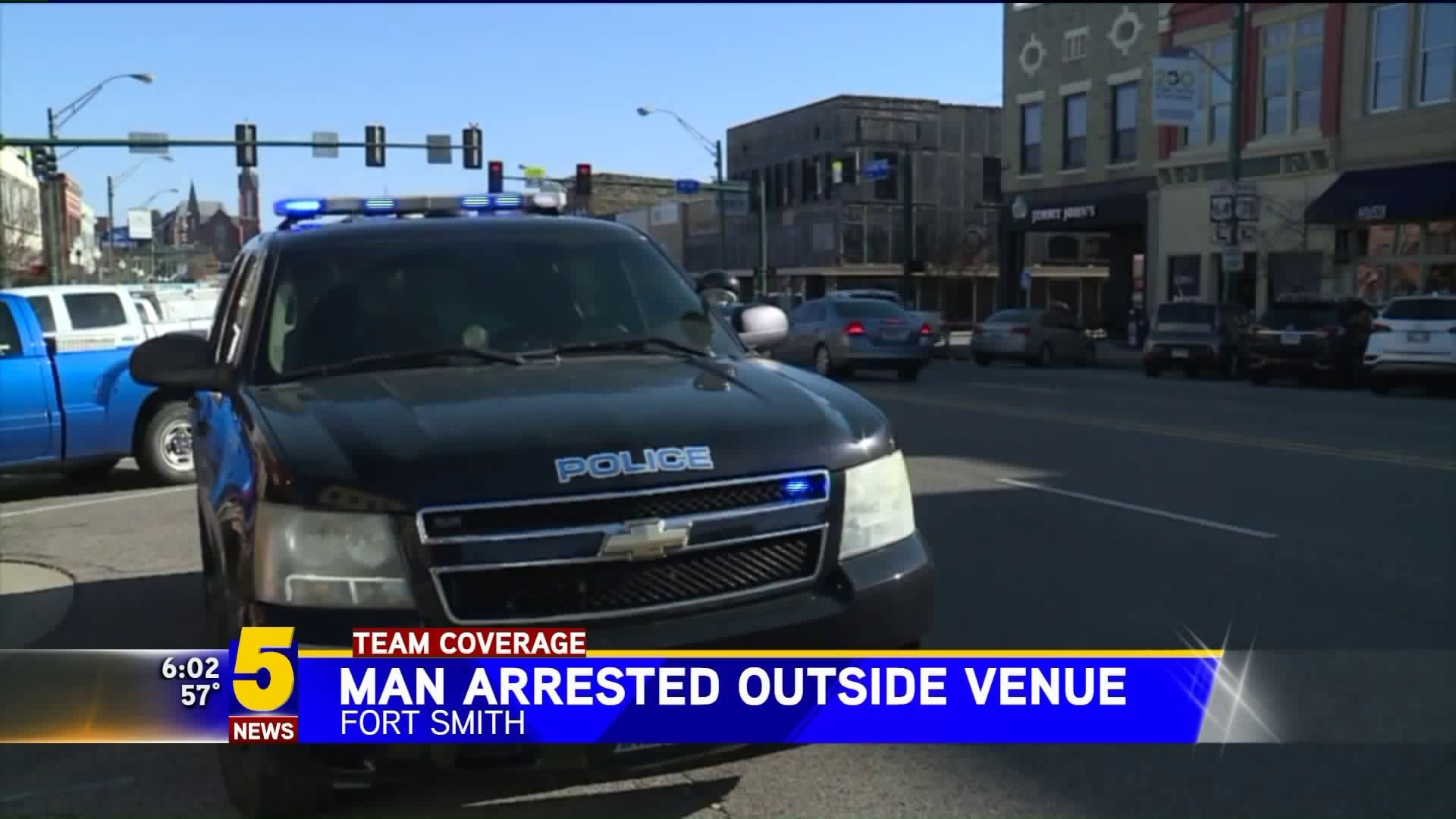 Man Arrested Outside Venue