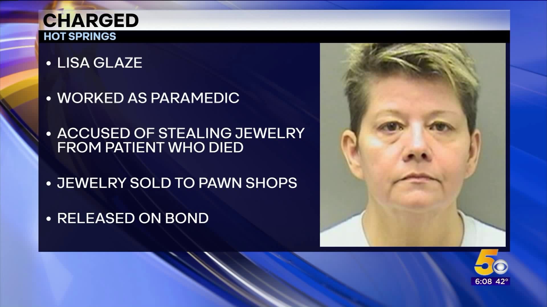 Arkansas Paramedic Arrested For Allegedly Stealing A Dead Patient`s Jewelry