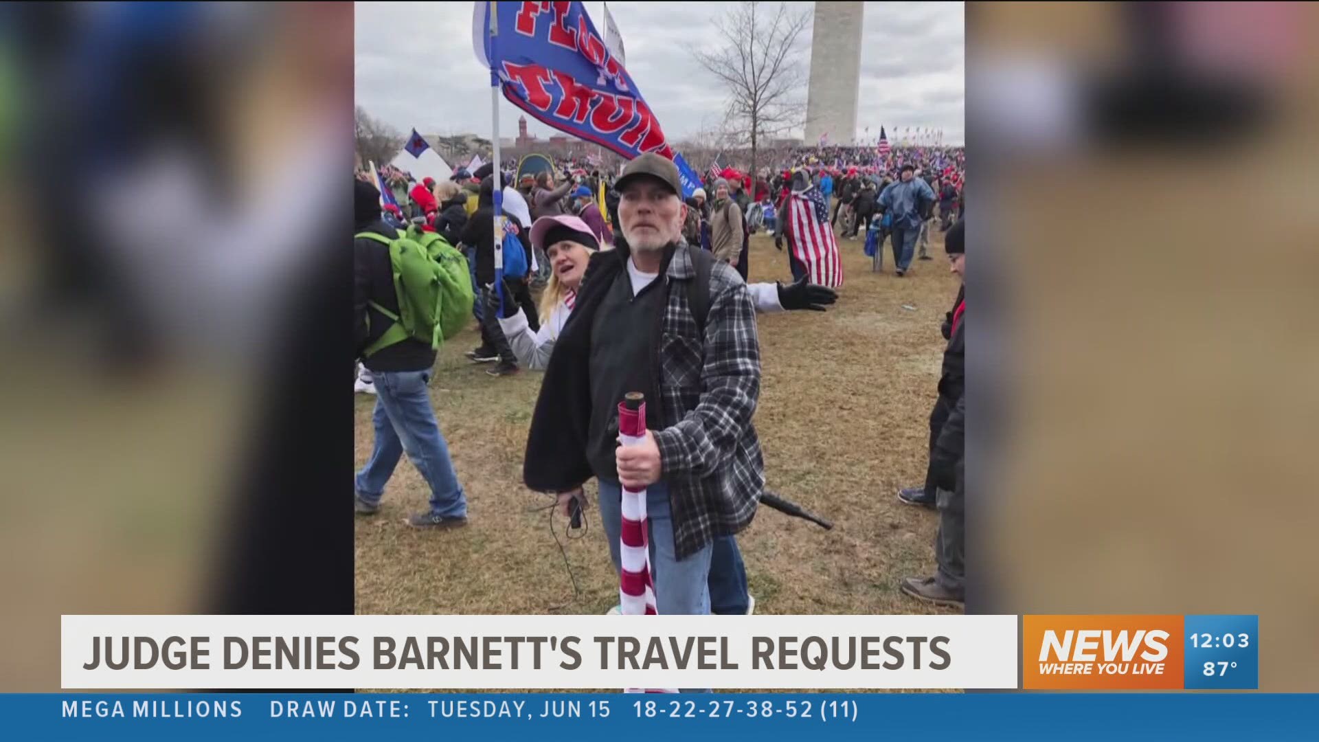 On Friday (June 18), the court denied Barnett's request to travel more than 50 miles from home.