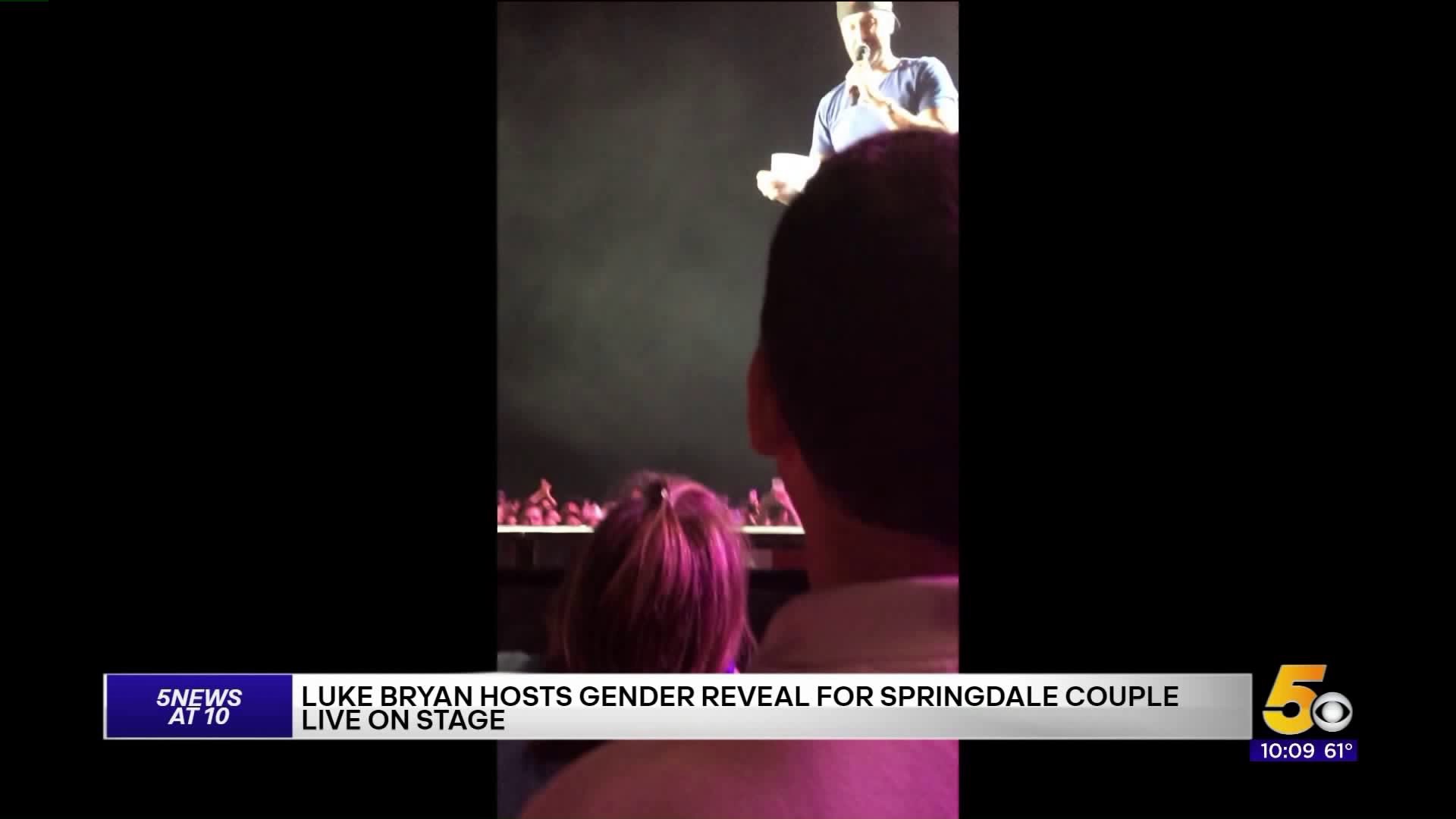 Gender Reveal at Luke Bryan Concert