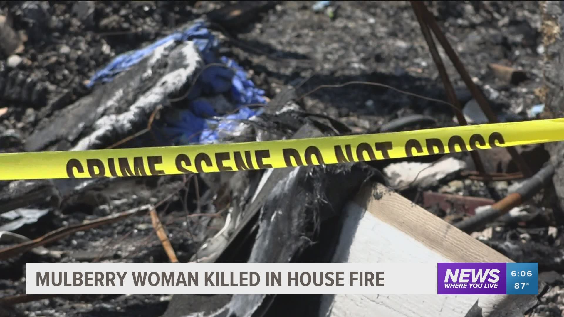 Mulberry woman killed in house fire