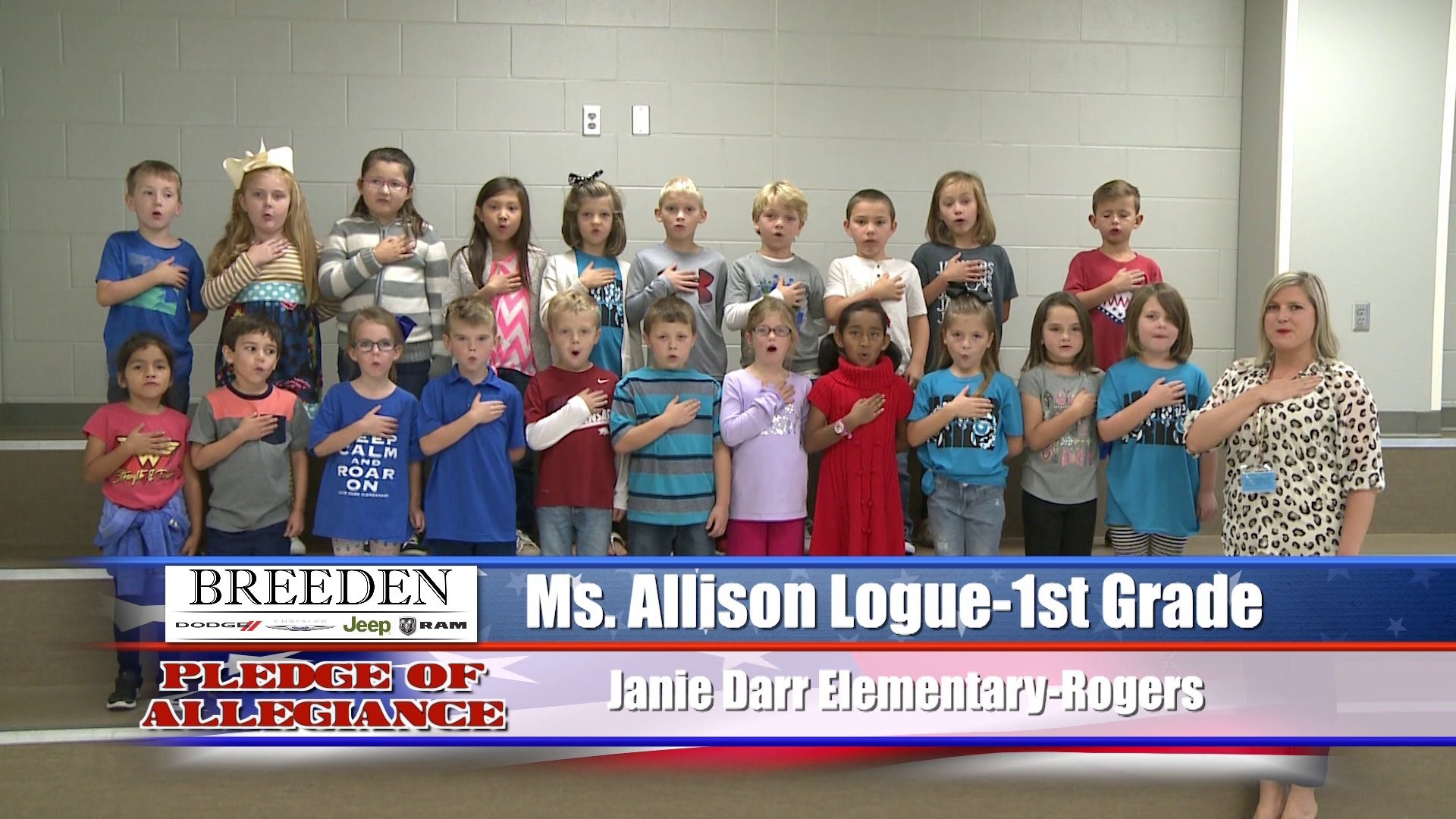 Ms. Allison Logue  - 1st Grade  Janie Darr Elementary  Rogers
