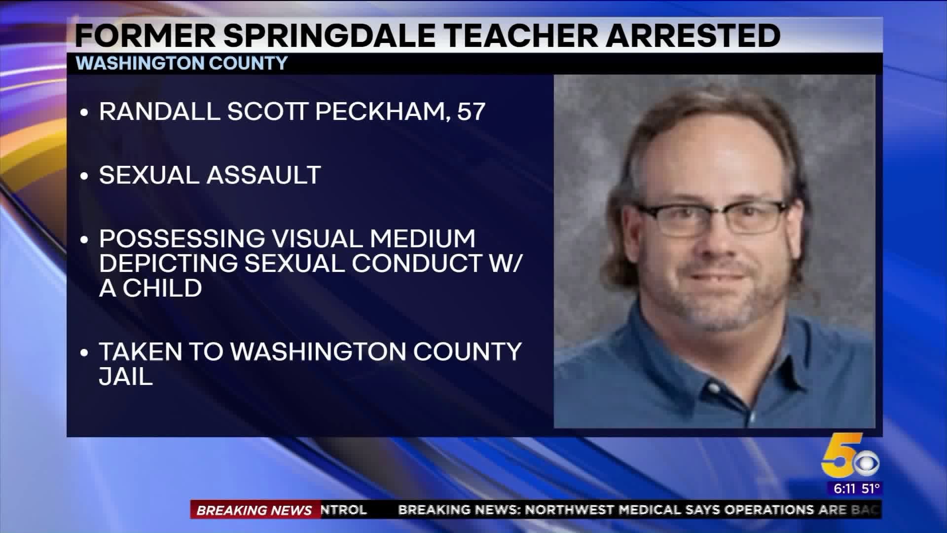 Ex-Springdale Teacher Arrested Following Allegations Of Inappropriate Behavior With Student