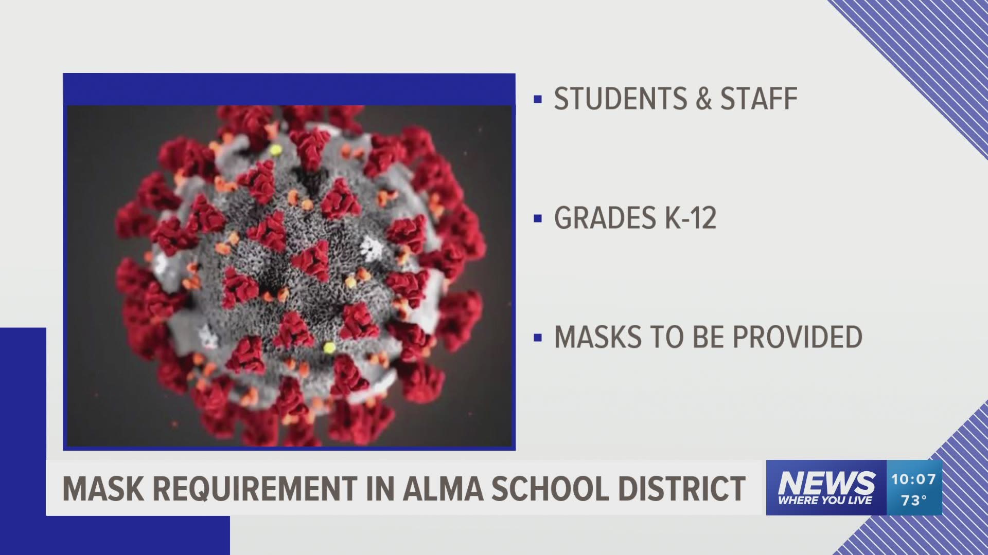 Alma Schools to require face masks this upcoming year