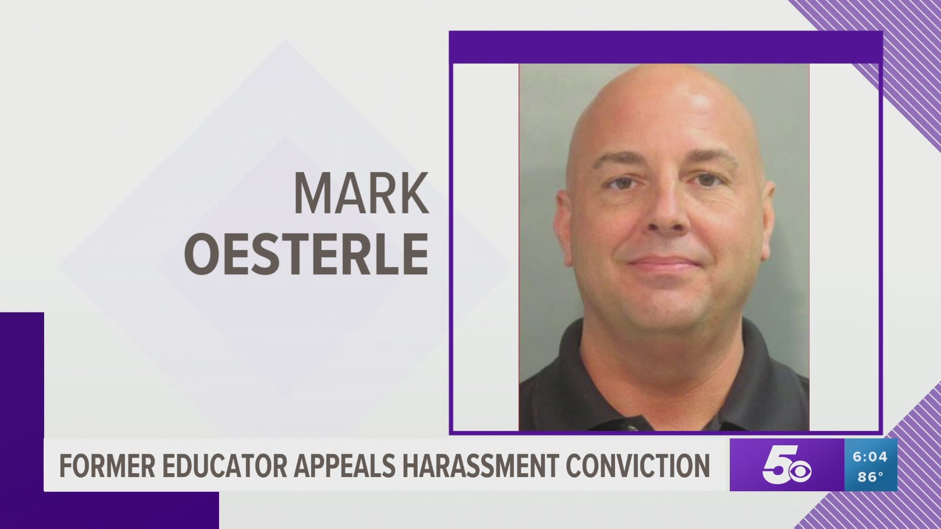 Mark Oesterle appeals harassment conviction