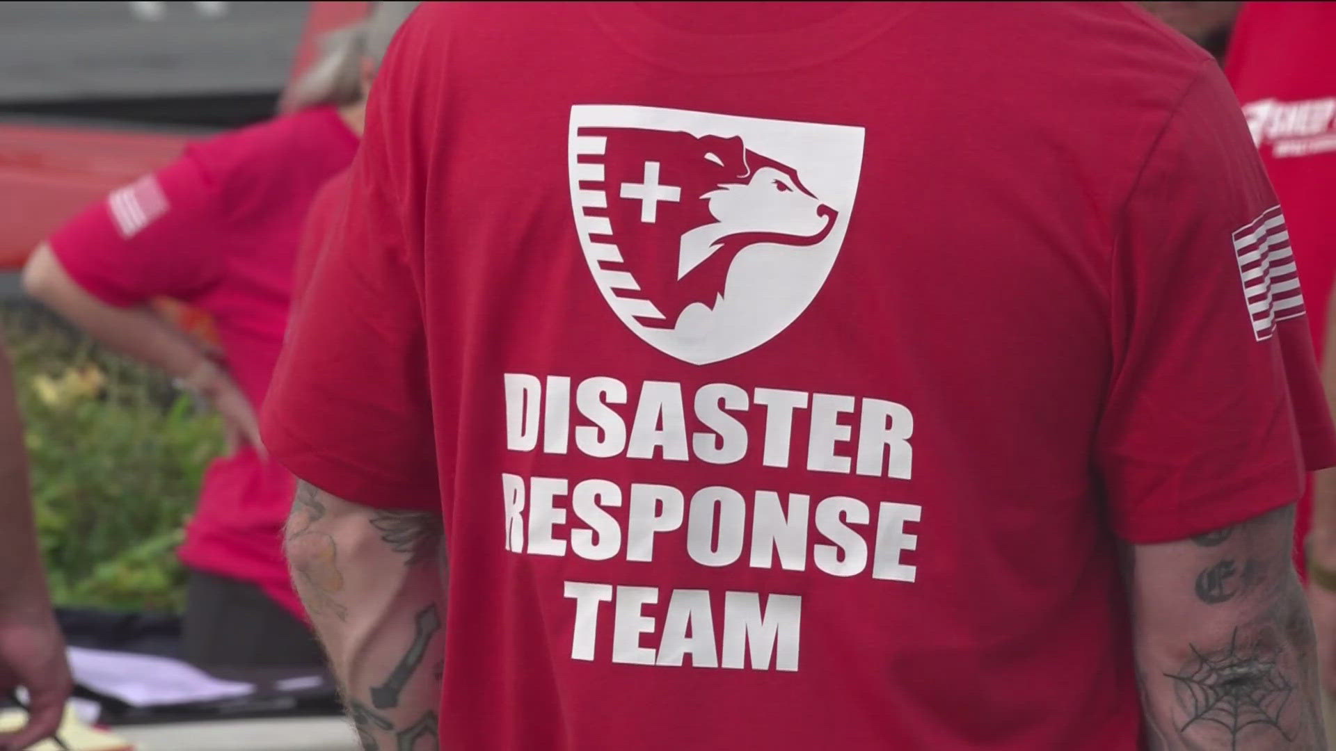 Volunteers with Sheep Dog Impact Assistance headed to Texas with emergency supplies to aid flood victims over the weekend.
