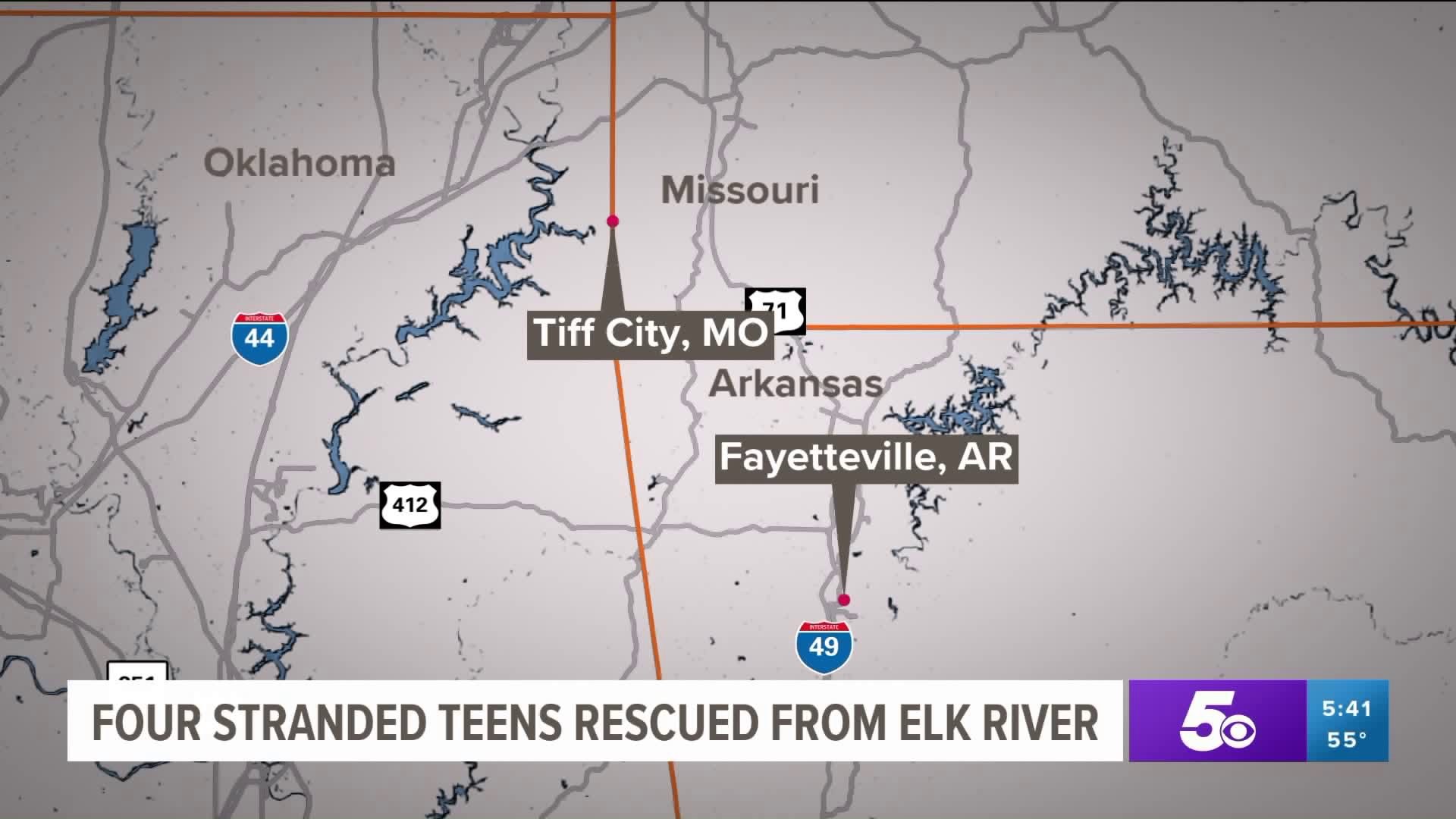 Four Stranded Teenagers Rescued From Elk River