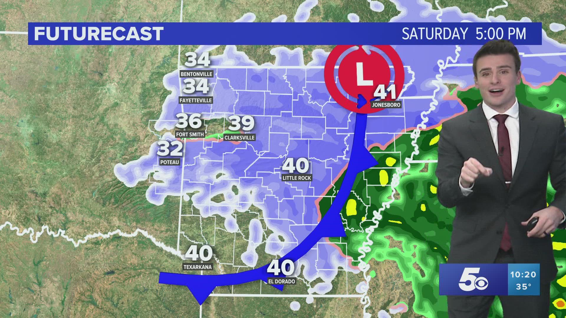 Snow Totals Going Up For The Weekend Across Arkansas Forecast Jan 13 5newsonline Com