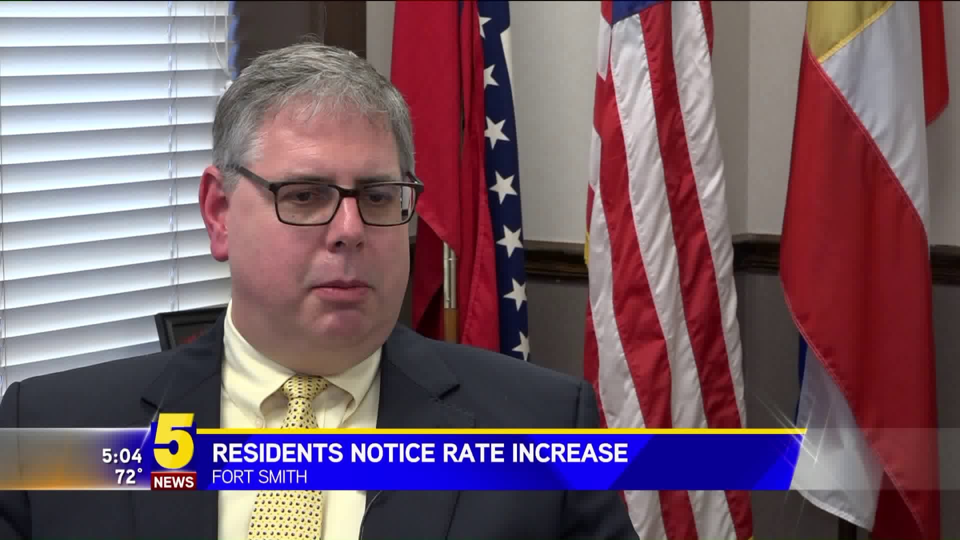 Residents Notice Rate Increase