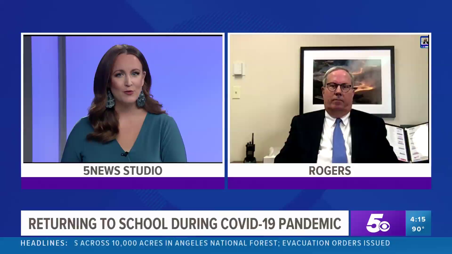 Rogers School District Superintendent Dr. Marlin Berry joined 5NEWS at 4 Anchor Erika Thomas to discuss the district's plan to return to school this fall.