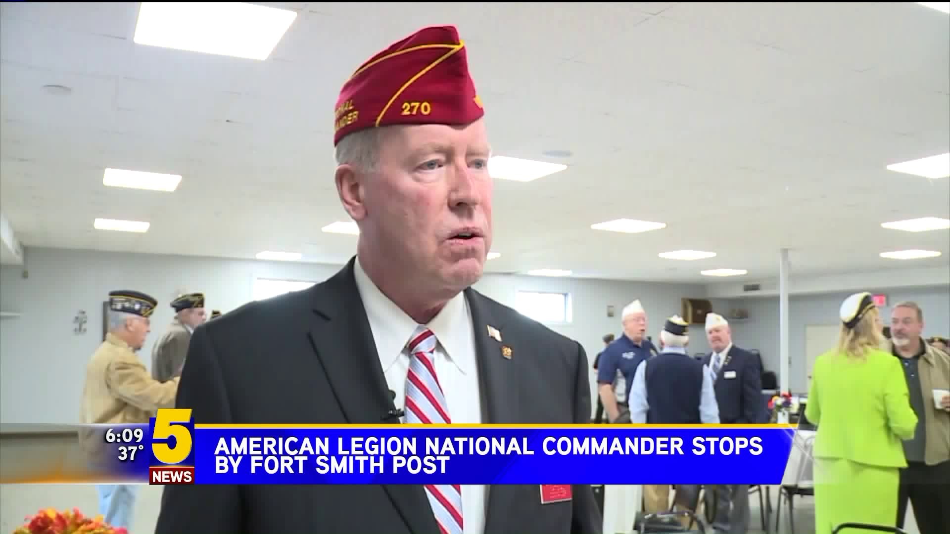 American Legion National Commander Stops By Fort Smith Post