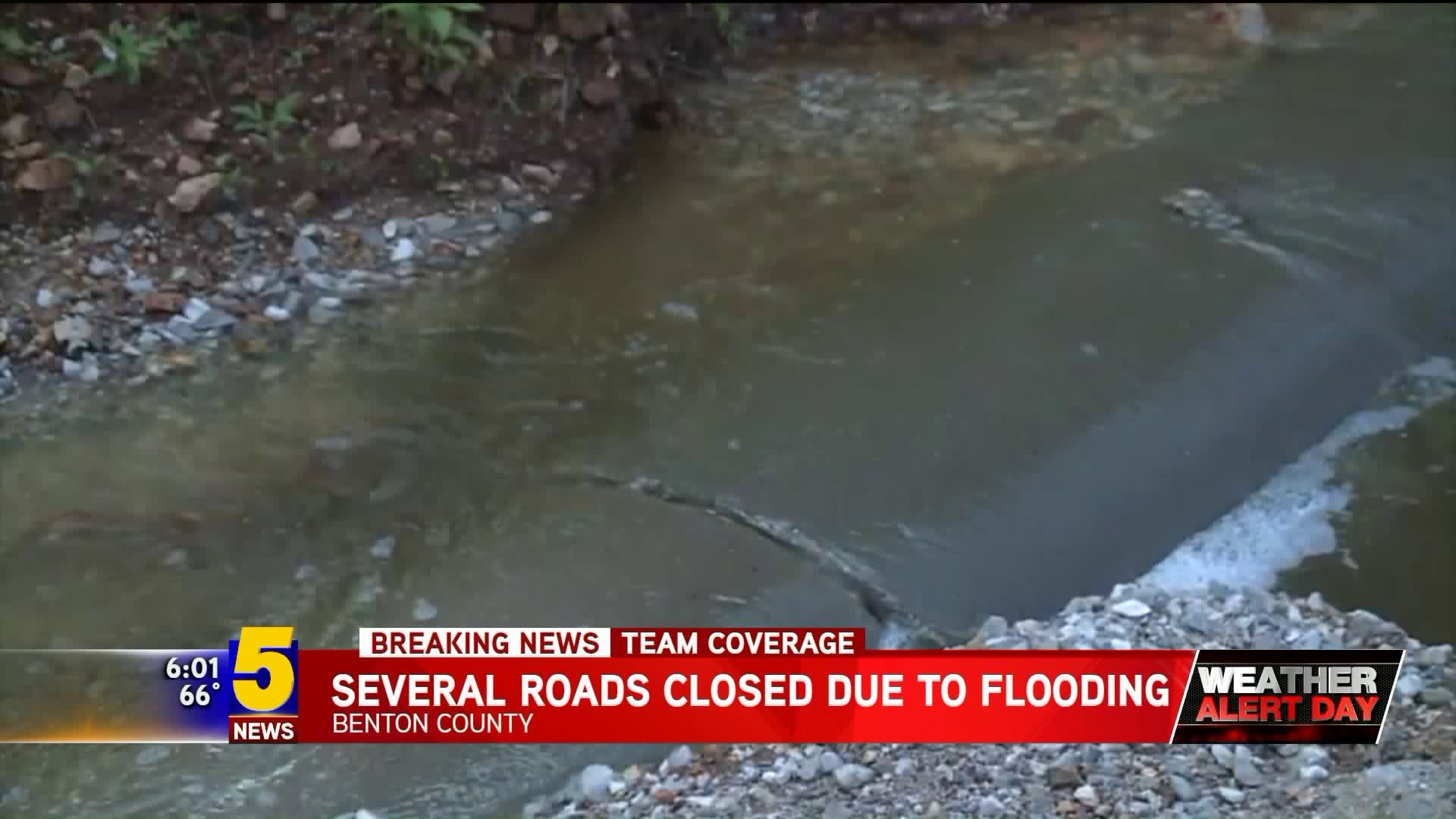 Several Benton County Roads Closed Due To Flooding