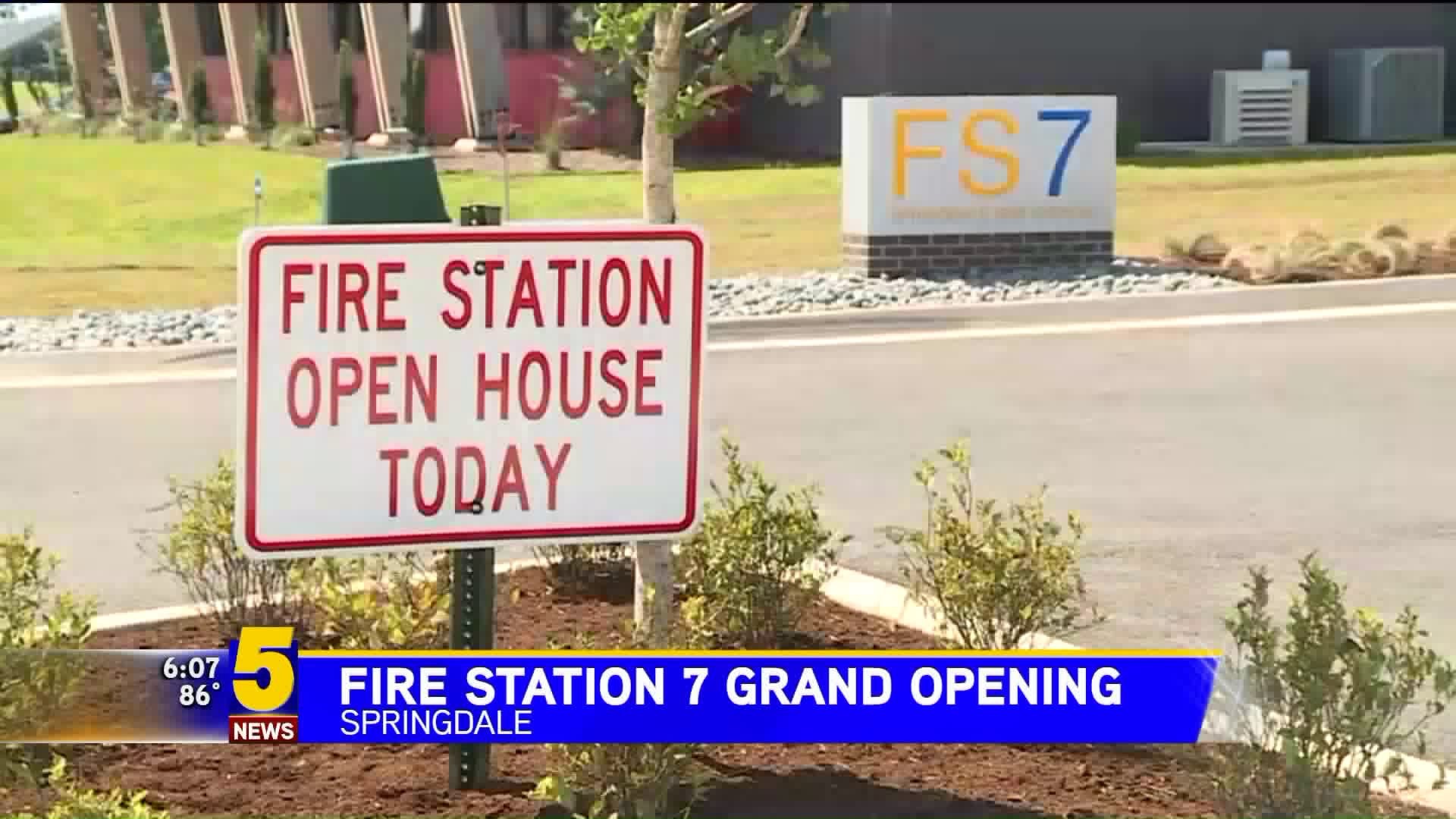 Fire Station 7 Grand Opening In Springdale