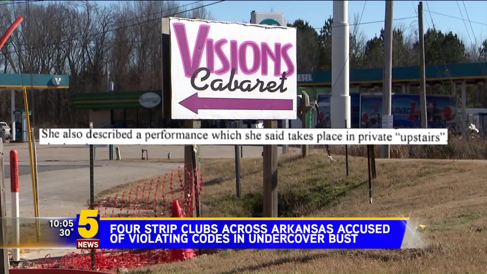 Four Strip Clubs Across Arkansas Accused Of Violating Codes In Undercover Bust