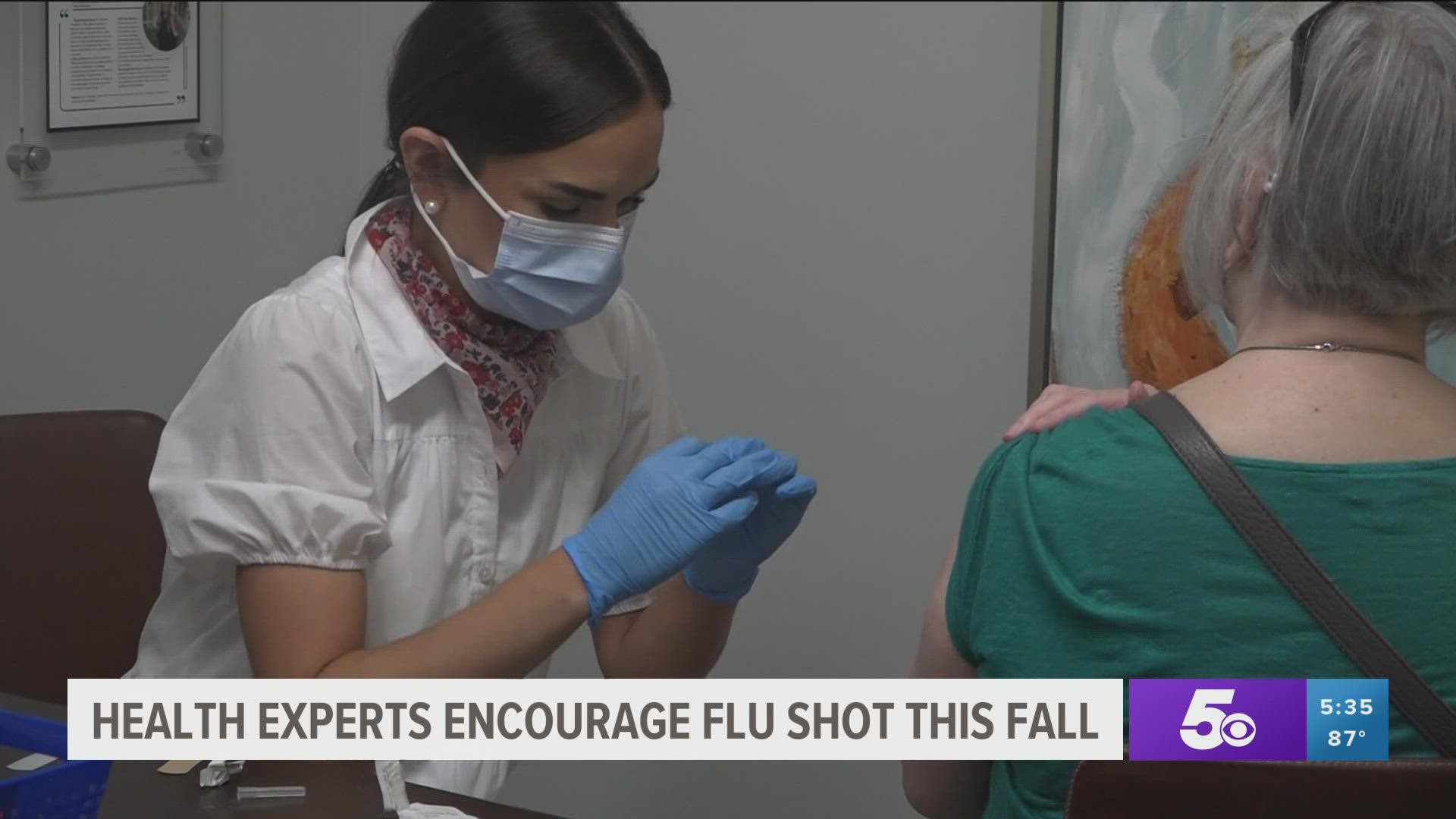 Health experts are encouraging Arkansans to get their flu shot this fall as the coronavirus pandemic continues.