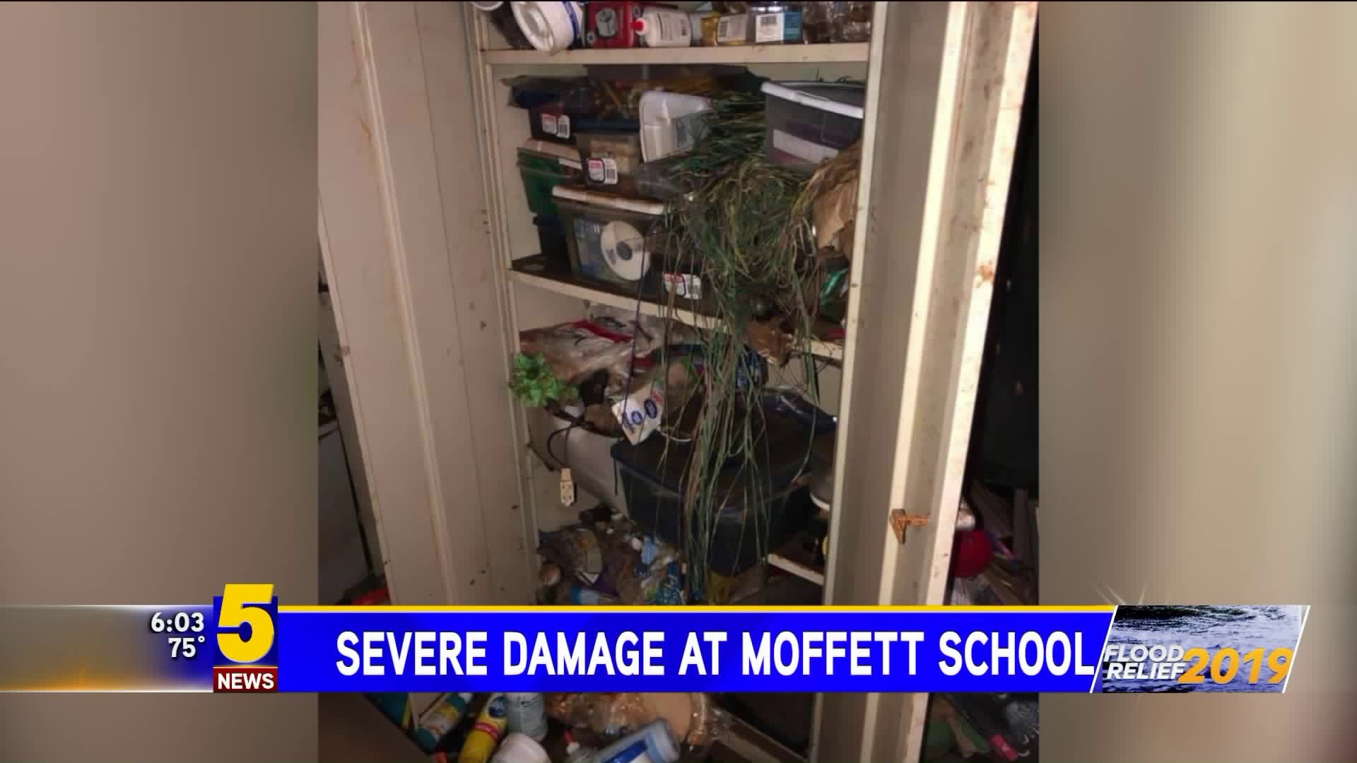 Severe Damage at Moffett School
