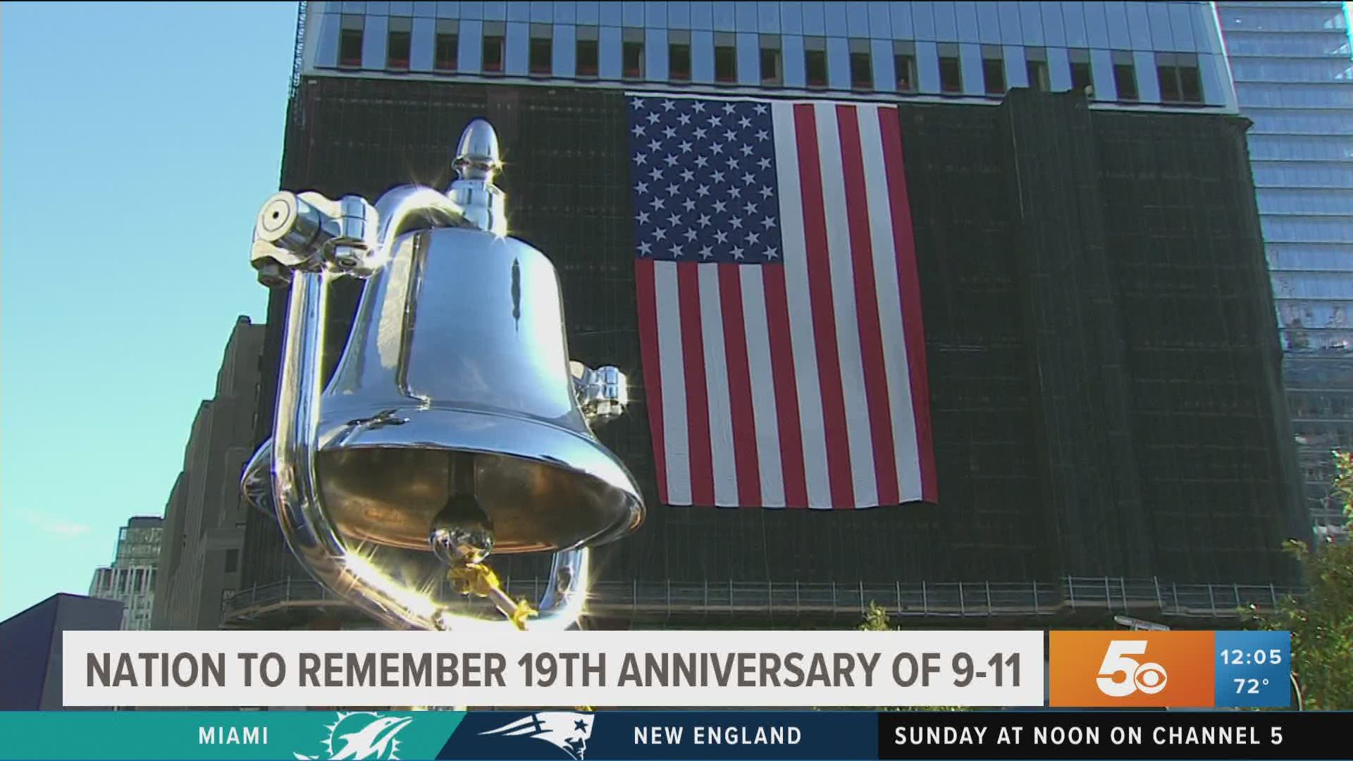 A ceremony at ground zero will take place to mark the 19th anniversary of the Sept. 11 terrorist attacks.