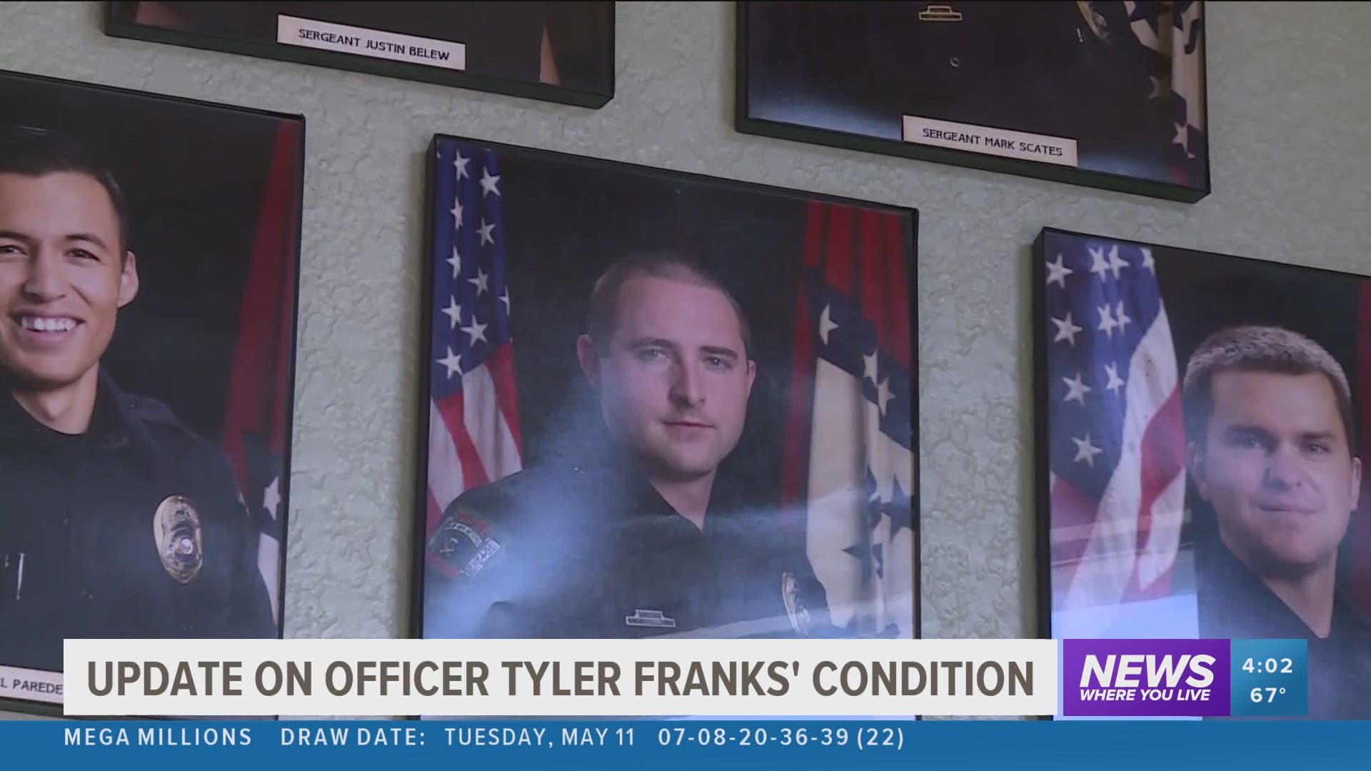 Officer Franks' legs were fractured, and his left leg sustained unrepairable damage to the vascular system.