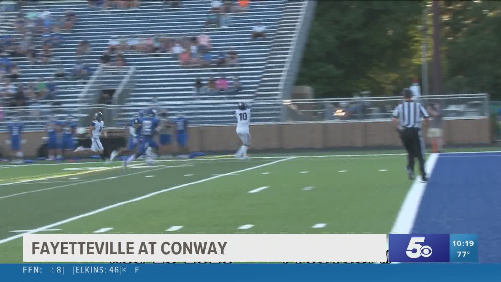 The Fayetteville Bulldogs traveled to Conway to kick off the 2020 football season.