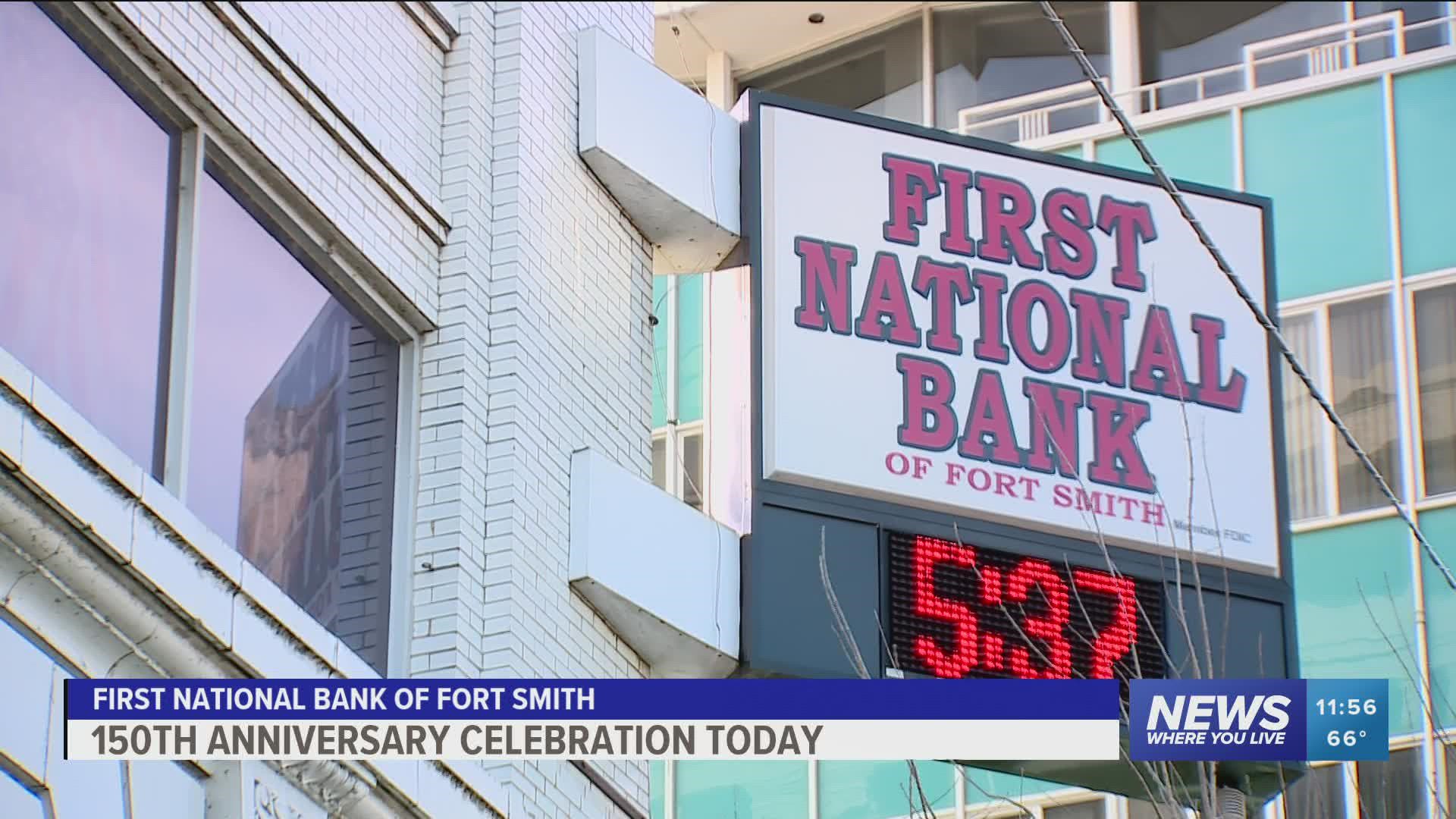 First National Bank of Fort Smith celebrated 150 years of business with several guest speakers, history discussions and artifact displays.