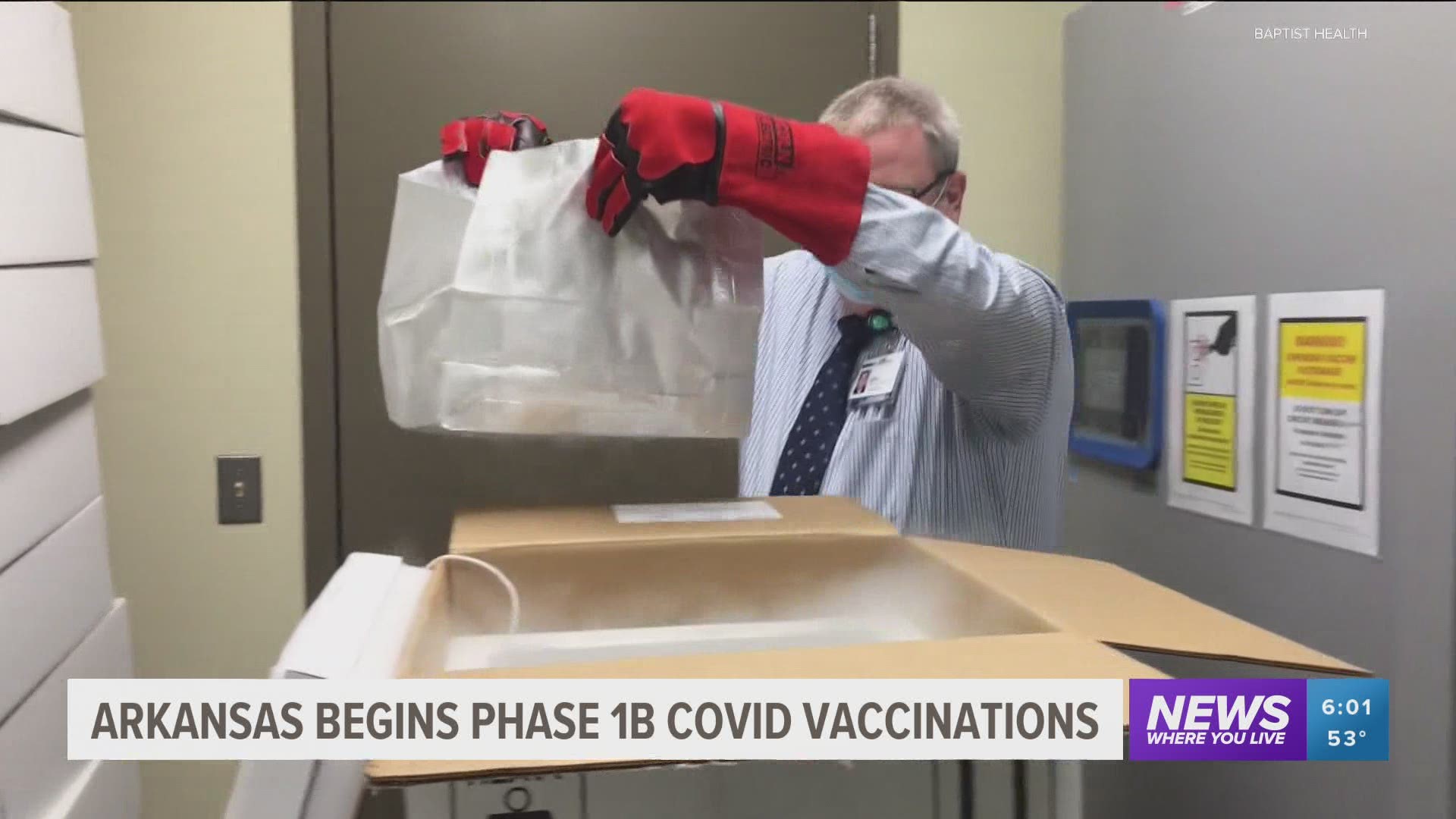 Arkansas begins phase 1-B of COVID-19 vaccinations